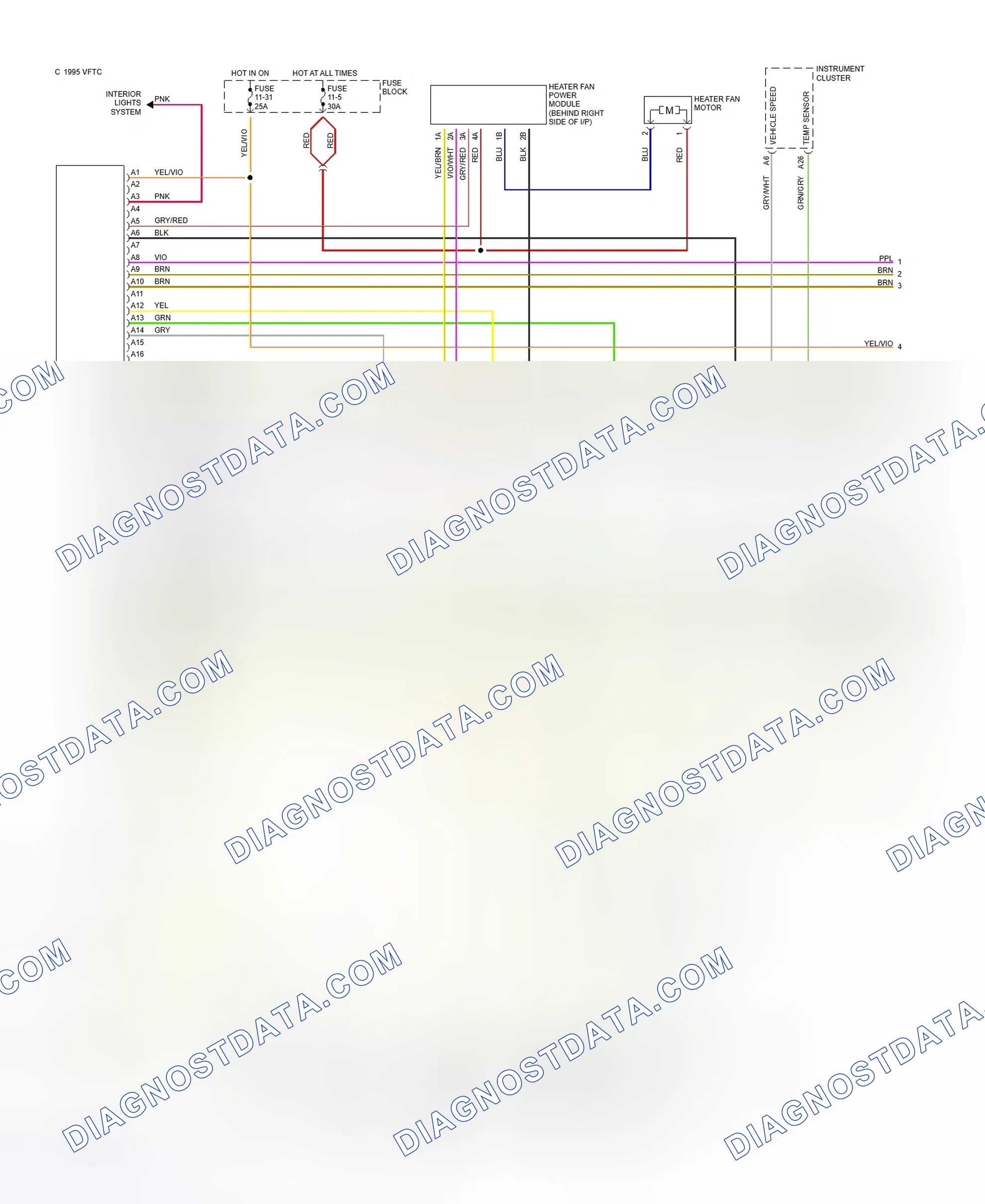 Scheme 3: Automatic A/C-Heater System Wiring Diagram (2.4L - 1 Of 2)