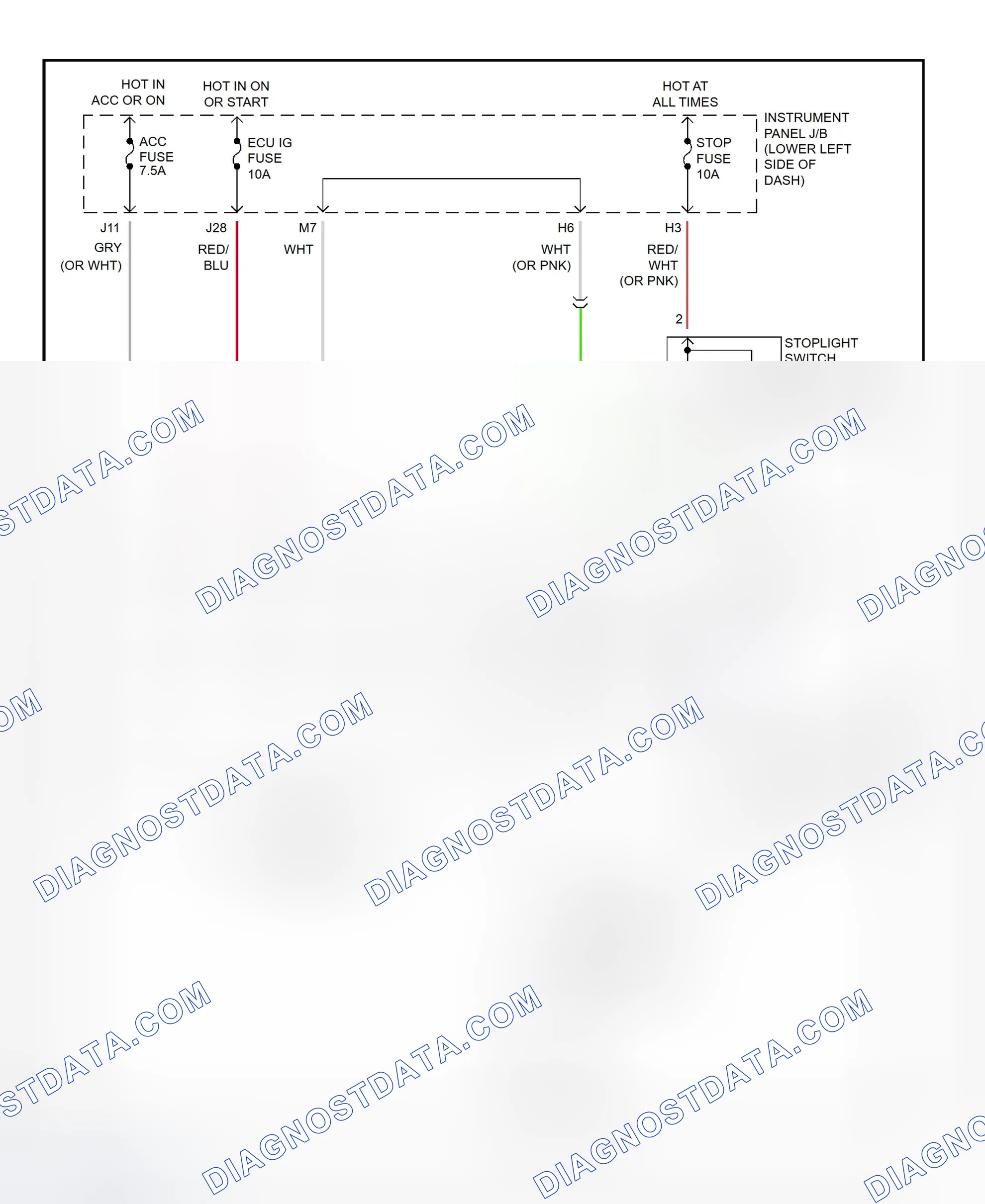 Scheme 306: Shift Interlock System Wiring Diagram (2001 - Toyota RAV4)