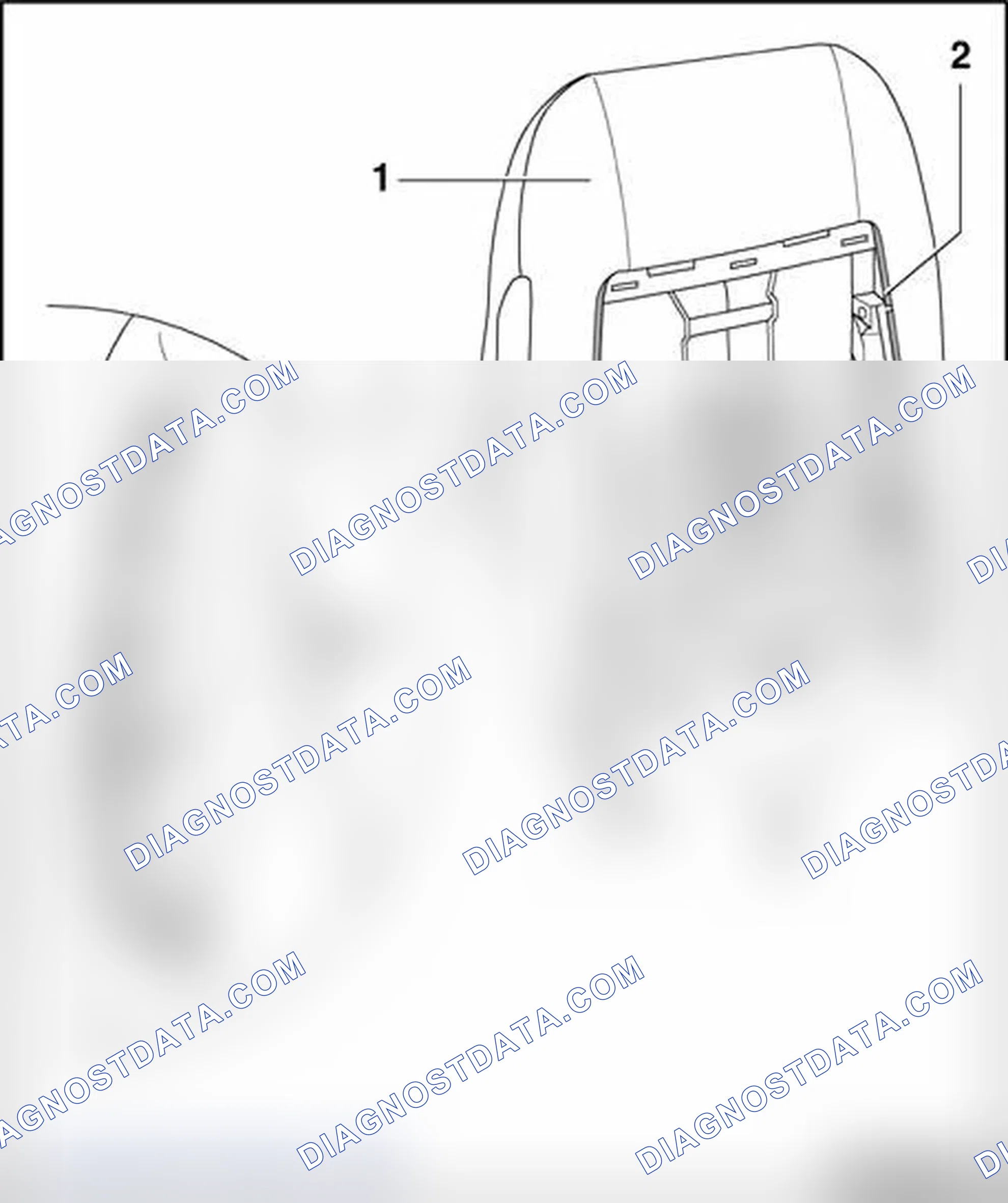 Scheme 266: Detaching cover and padding from backrest frame