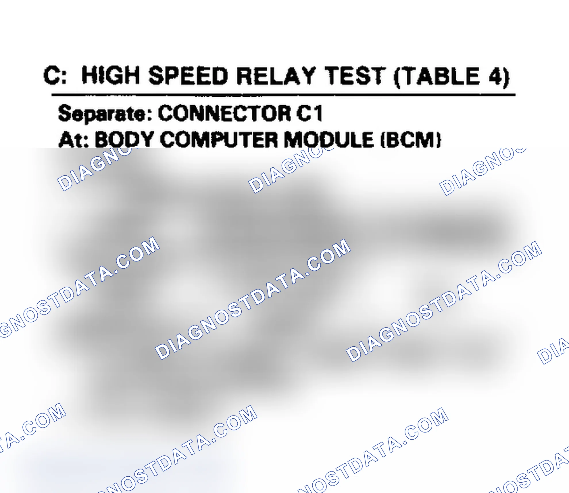 Scheme 18: C: High Speed Relay Test (Table 4)