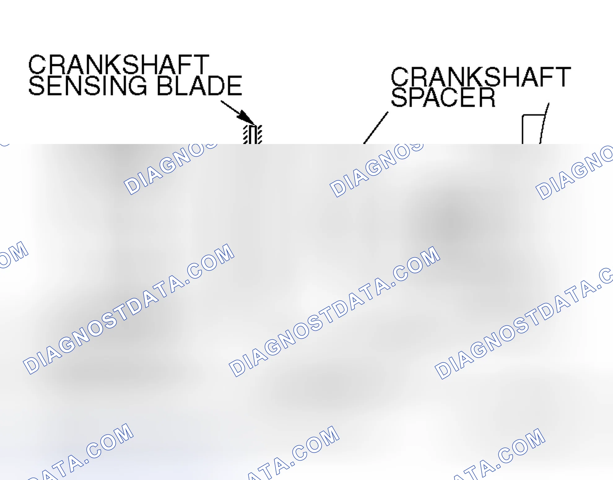 Scheme 214: >> B << CRANKSHAFT SPACER/CRANKSHAFT SENSING BLADE/CRANKSHAFT SPROCKET INSTALLATION