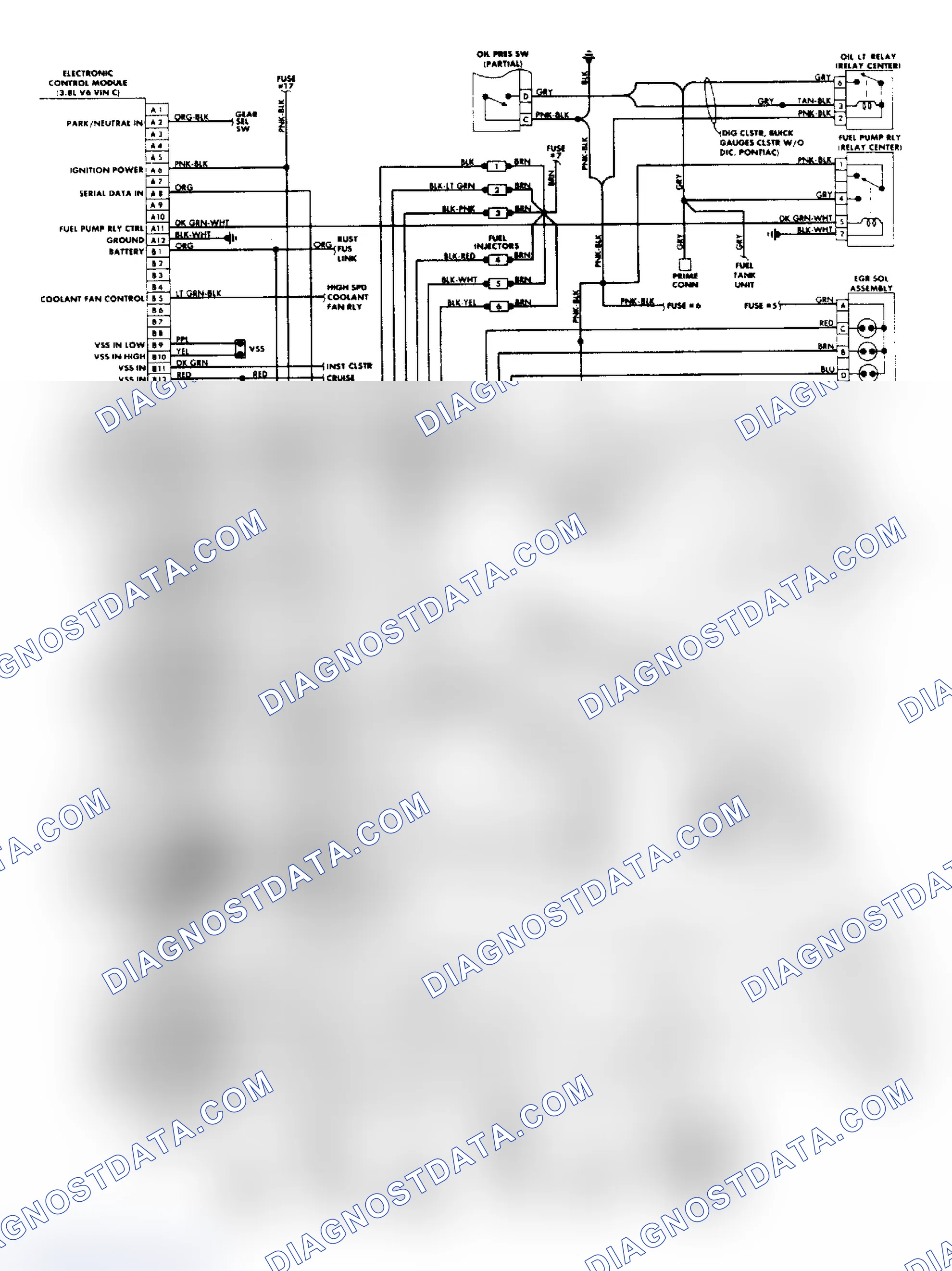 Scheme 27: Bonneville & Electra 3.8L "3800" FI Wiring Diagram