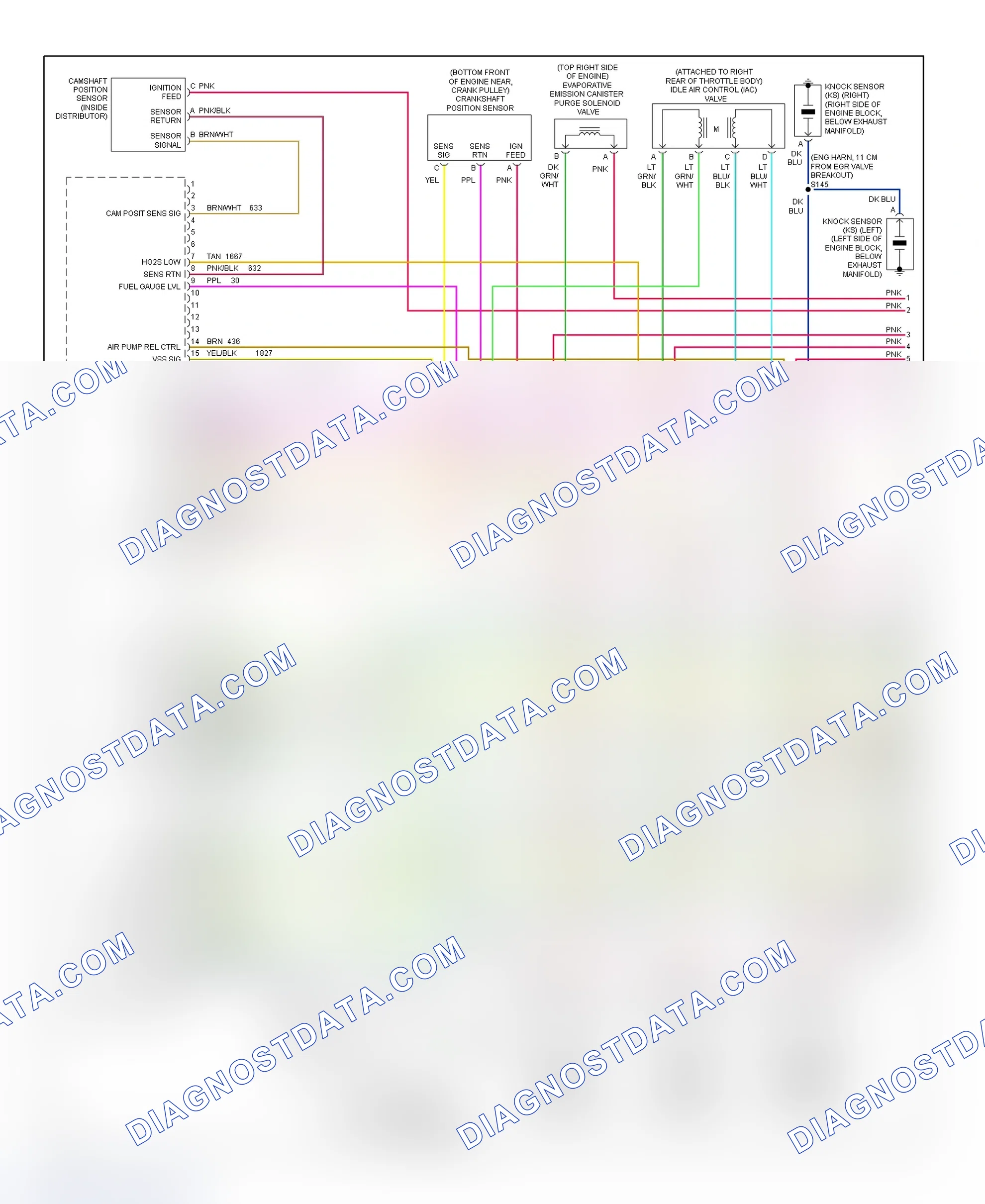 Scheme 97: PCM Wiring Diagram (Pickup - 7.4L - 1 Of 4)