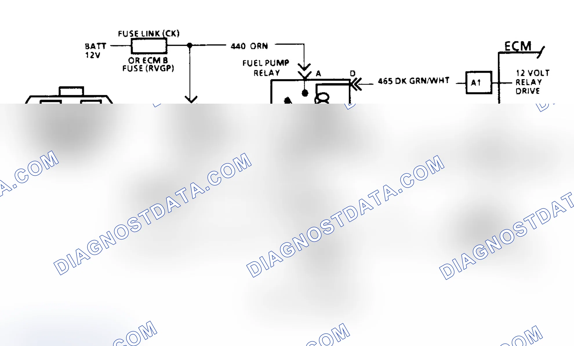 Scheme 78: Code 54: Fuel Pump Circuit/Circuit Diagram (All Other Models)