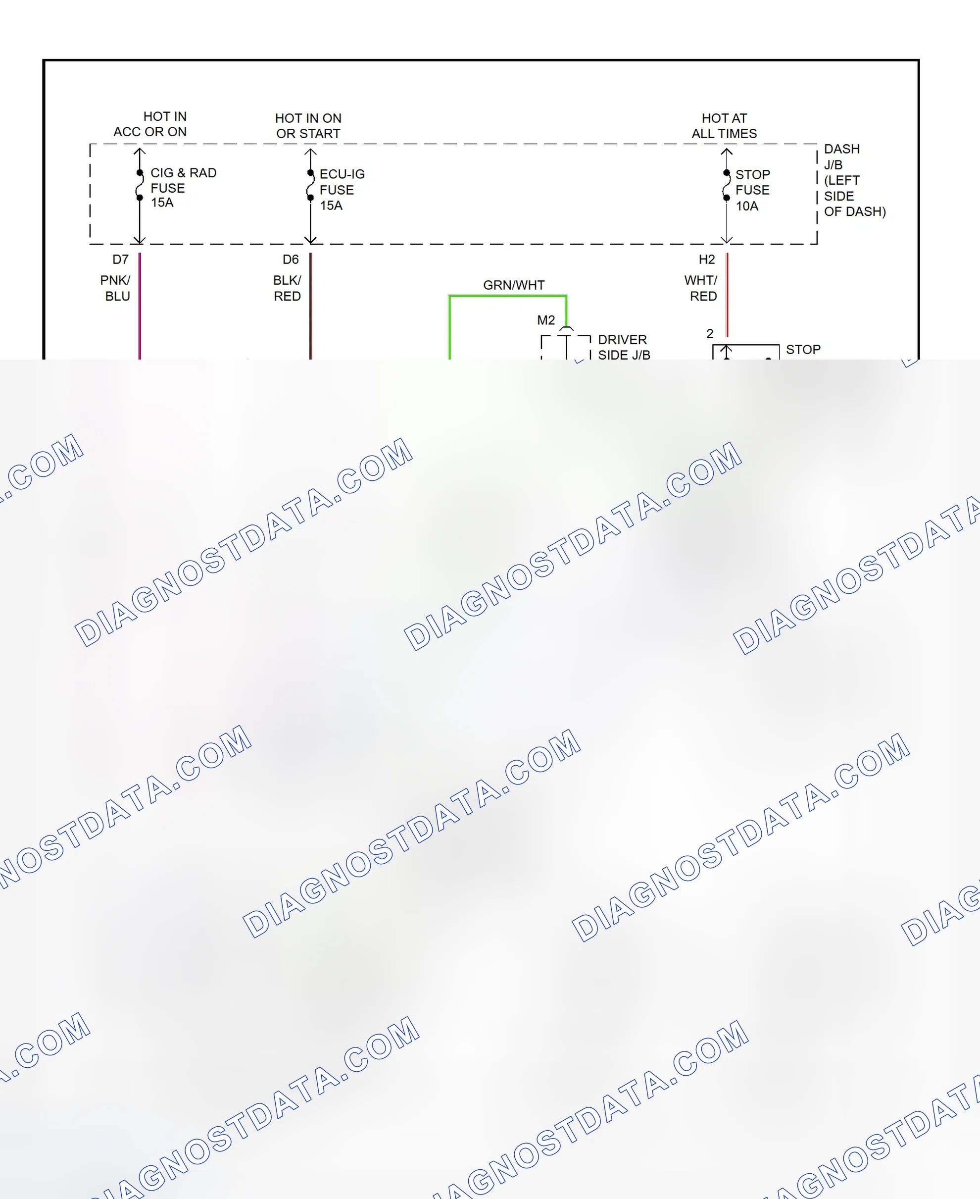 Scheme 10: Shift Interlock System Wiring Diagram (1995-96 Avalon)