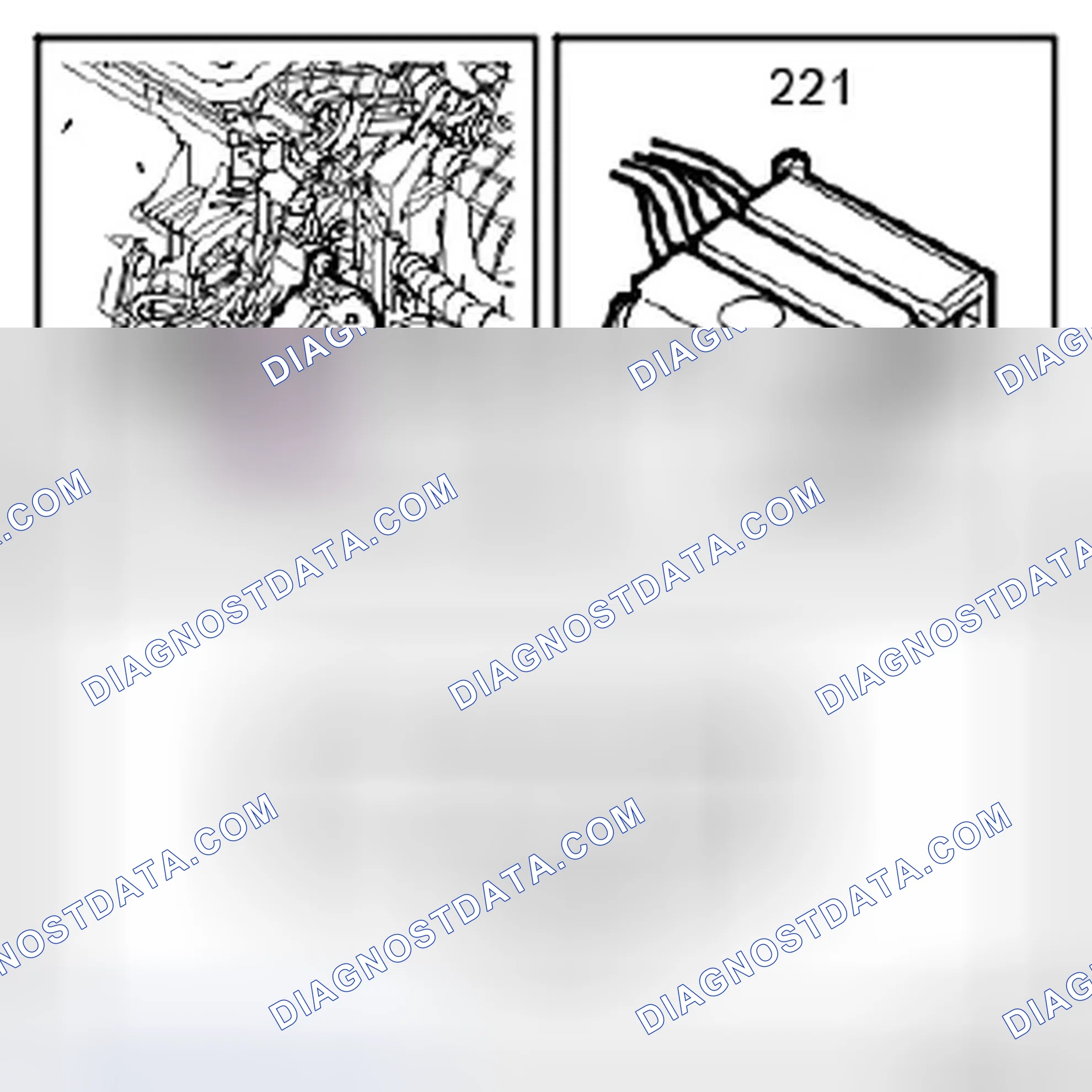 Scheme 482: Motor, air distribution damper (221)