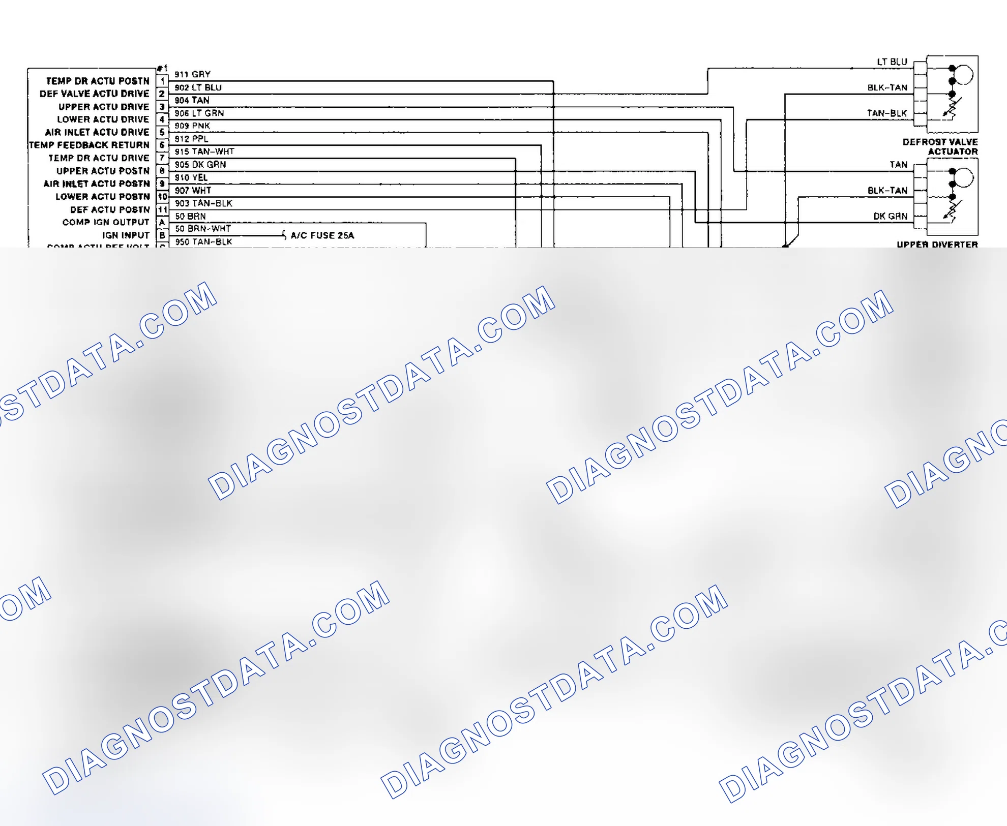 Scheme 10: Electronic Touch Climate Control Wiring Diagram