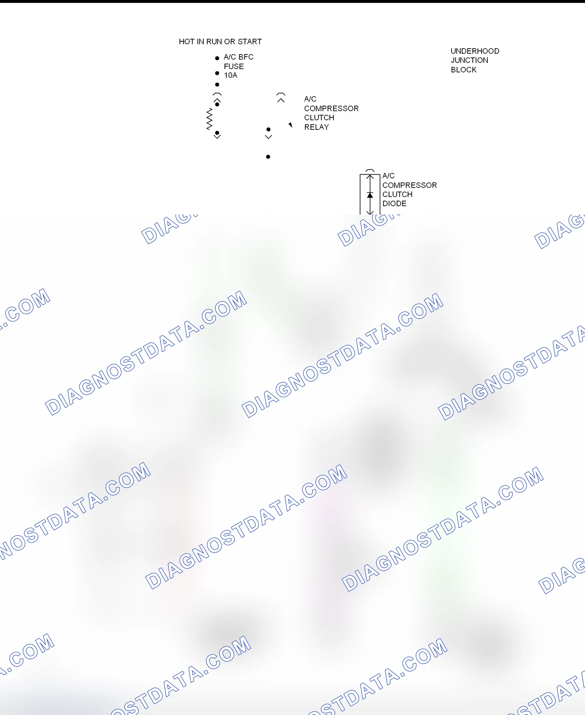 Scheme 12: A/C Compressor Clutch Control Circuit Wiring Diagram (Cutlass & Malibu)
