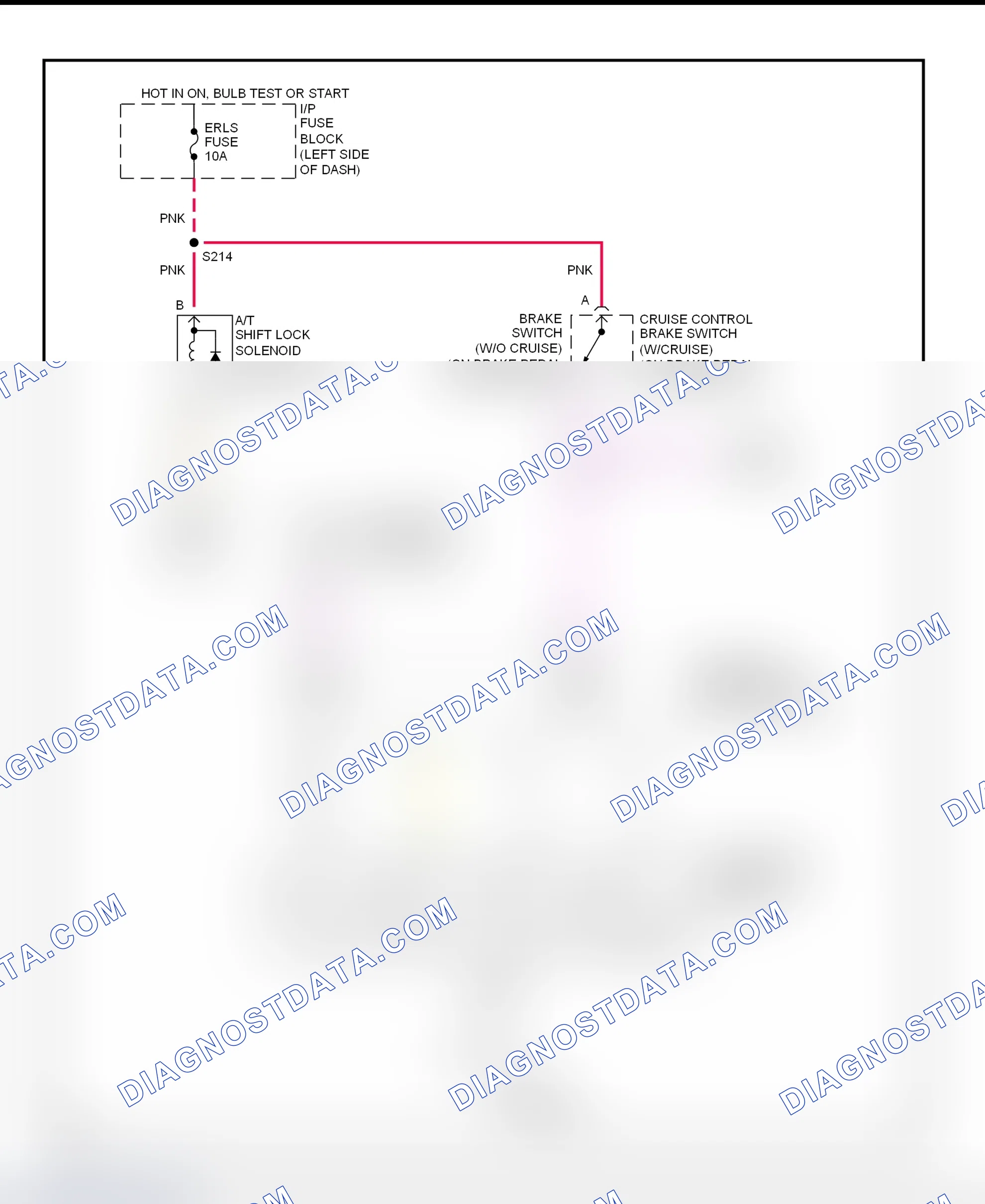 Fig. 34: Shift Interlock System Wiring Diagram (Cavalier & Sunfire)