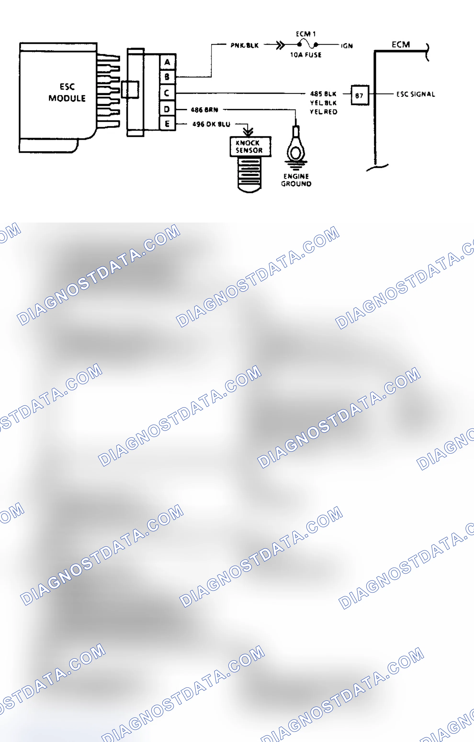 Scheme 163: Electronic Spark Control Check (Except 2.5L & 7.4L)