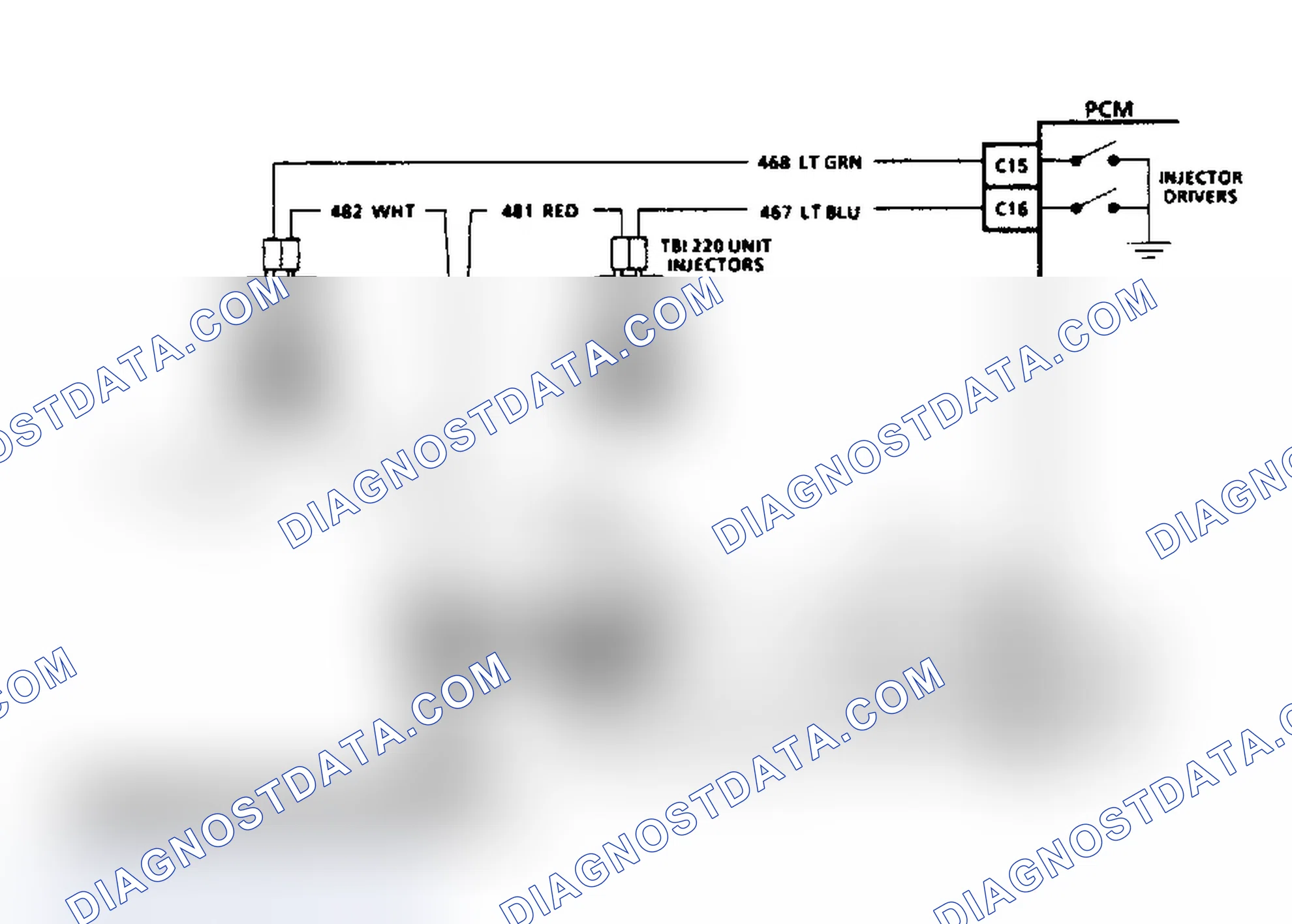 Scheme 124: Code 42 Schematic (All W/O 4L80-E Trans. Except 2.5L, 3.1L & 4.3L Turbo) Electronic Spark Timing