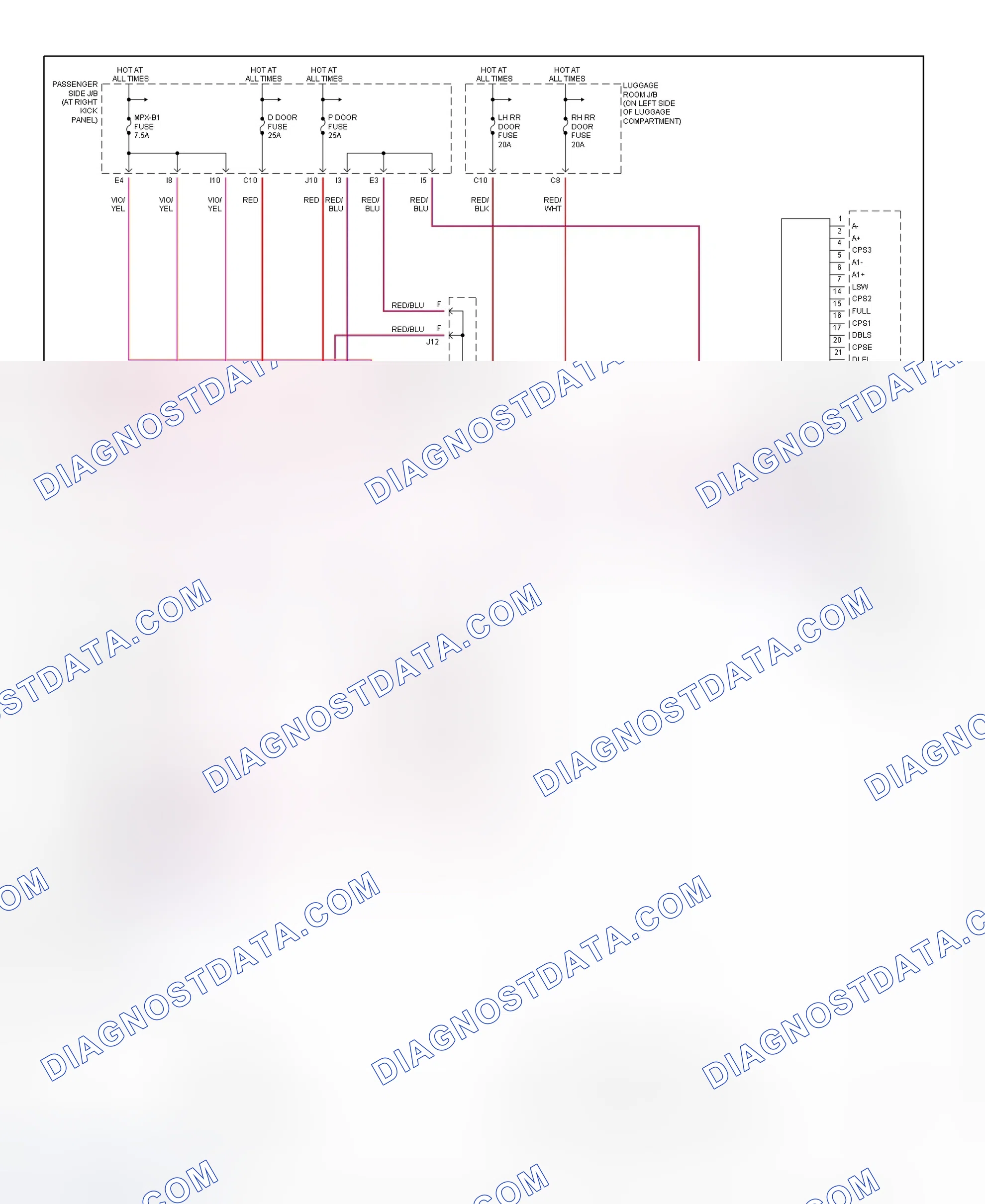 Scheme 10: Remote Keyless Entry System Wiring Diagram (LS430 - 2 Of 2)