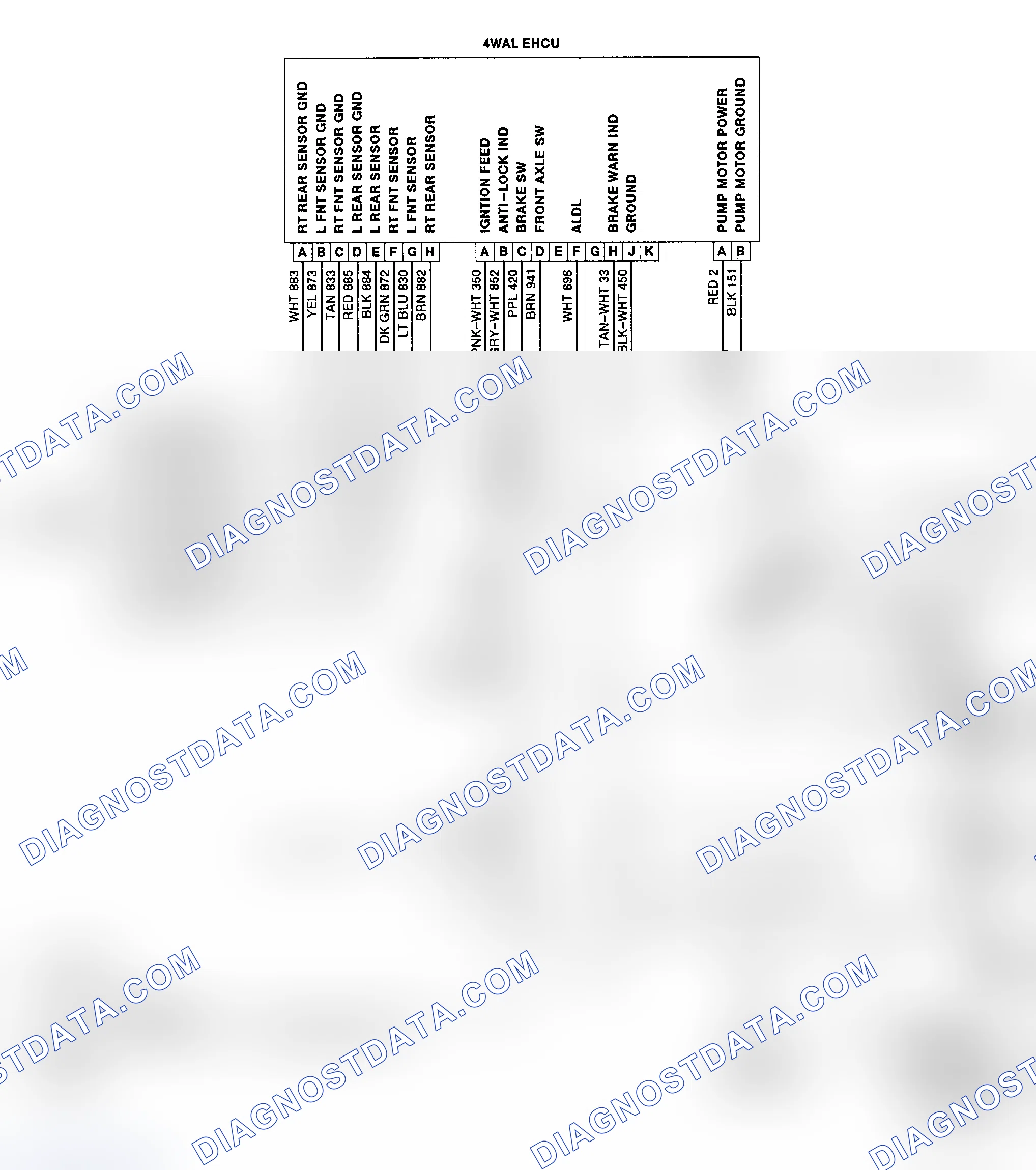 Scheme 67: 1991 - 4WAL Brake Sys Wiring Diagram