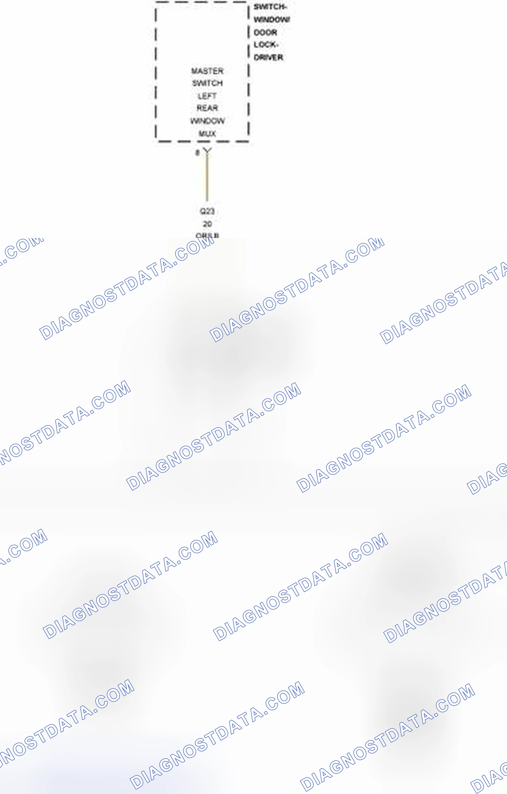 Scheme 321: B19F9-LEFT REAR WINDOW SWITCH CIRCUIT STUCK - JS27