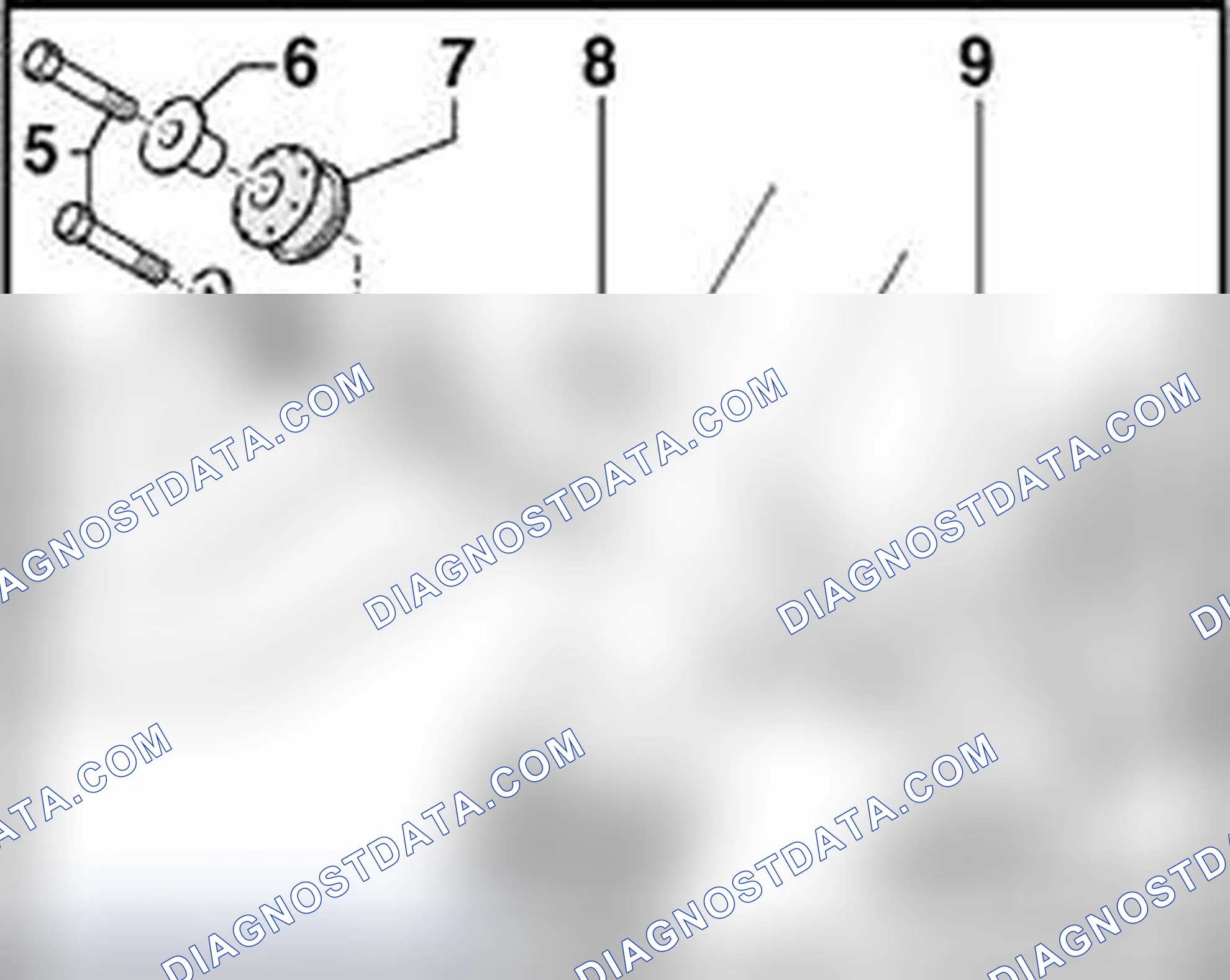 Scheme 402: Individual right mounting components for vehicles with manual transmission