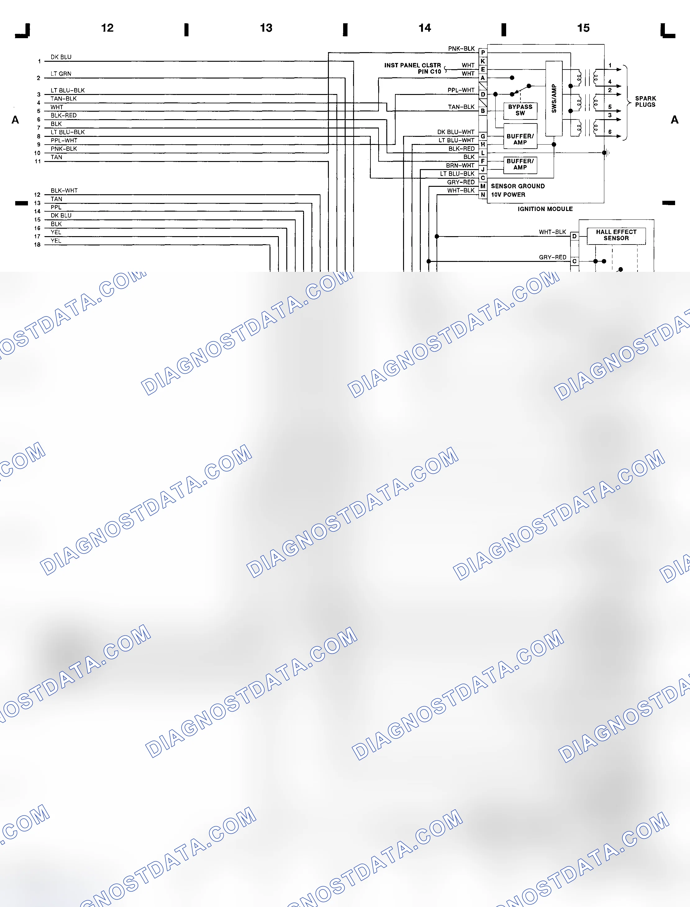 Scheme 35: 3.8L (VIN L) PCM Wiring Diagram (Toronado & Trofeo - 2 of 2)