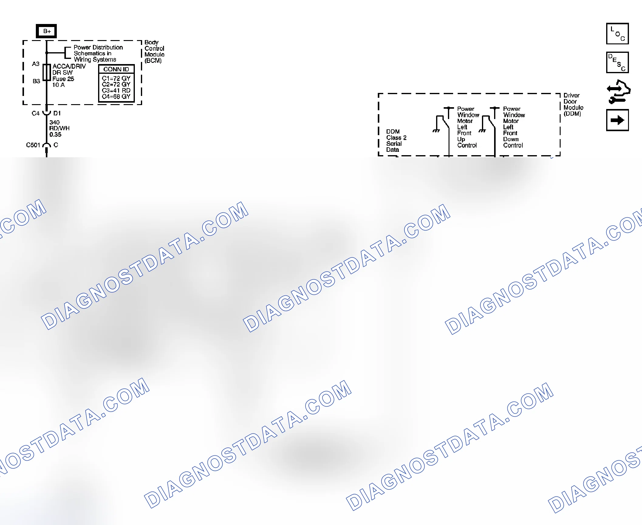 Scheme 8: Power Window Schematics
