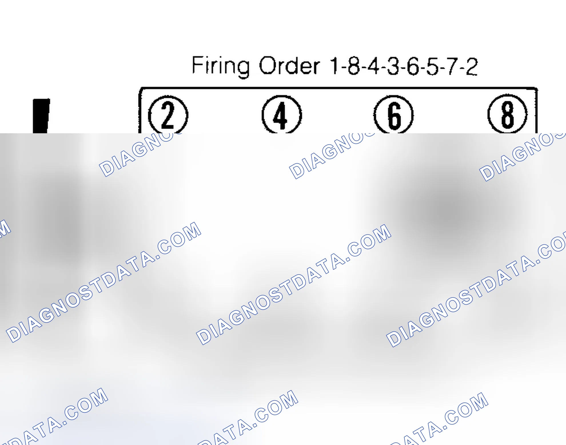 Scheme 2: Firing Order & Timing Marks (5.0L, 5.7L & 7.4L)