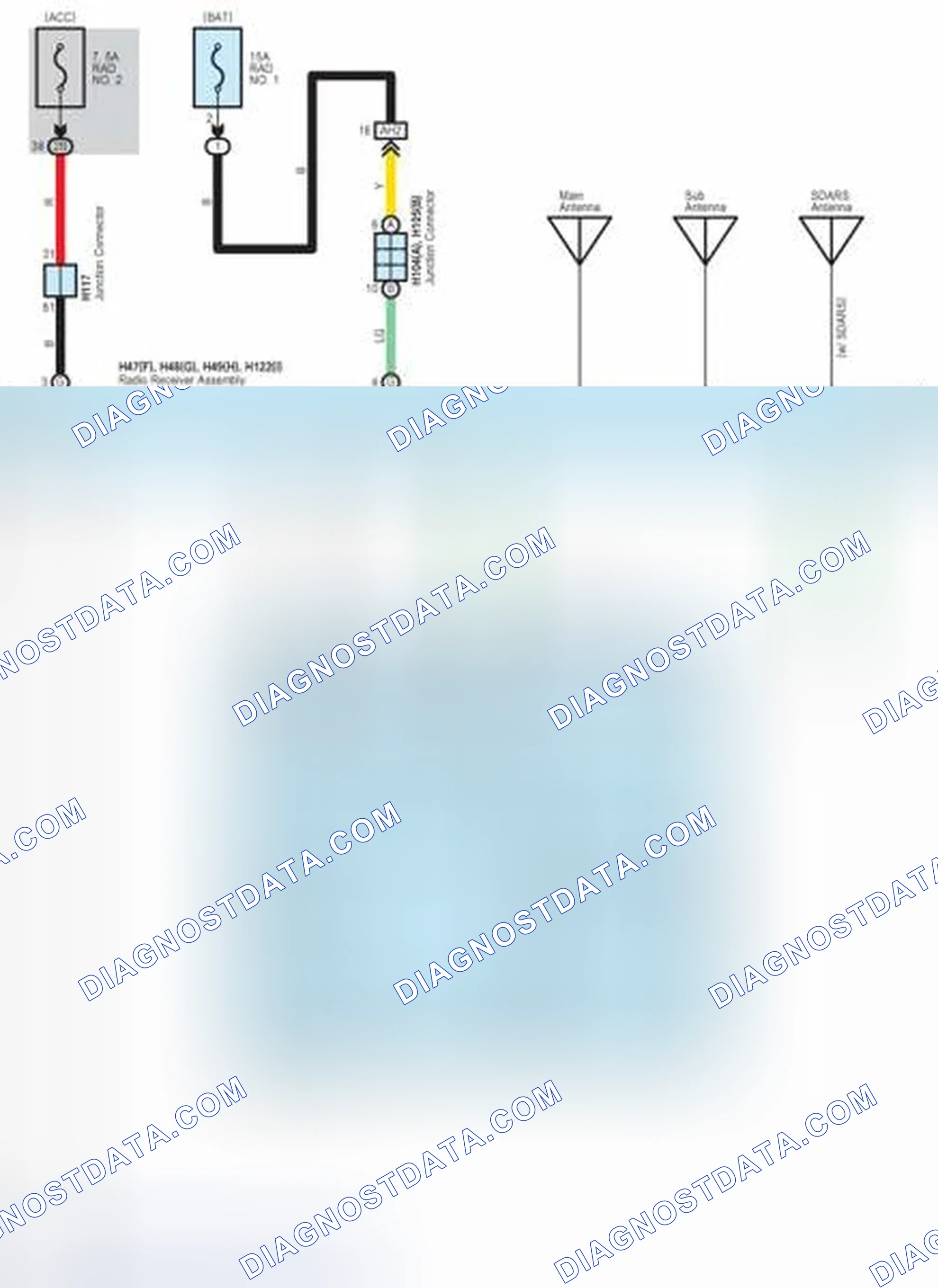 Scheme 358: Audio System (w/o LEXUS Navigation System w/o Stereo Component Amplifier)