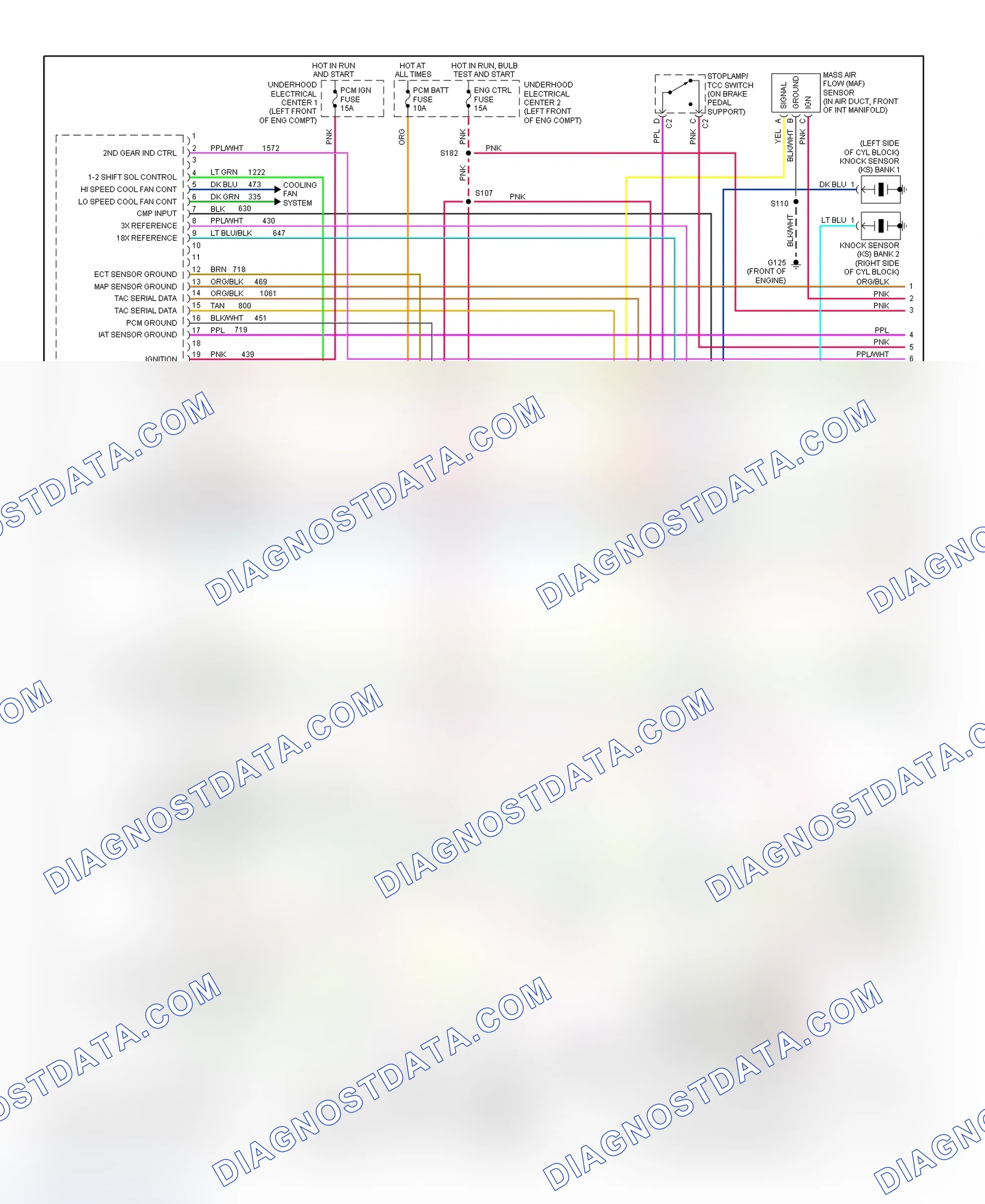 Scheme 23: PCM Wiring Diagram (Camaro & Firebird - 3.8L - 1 Of 4)