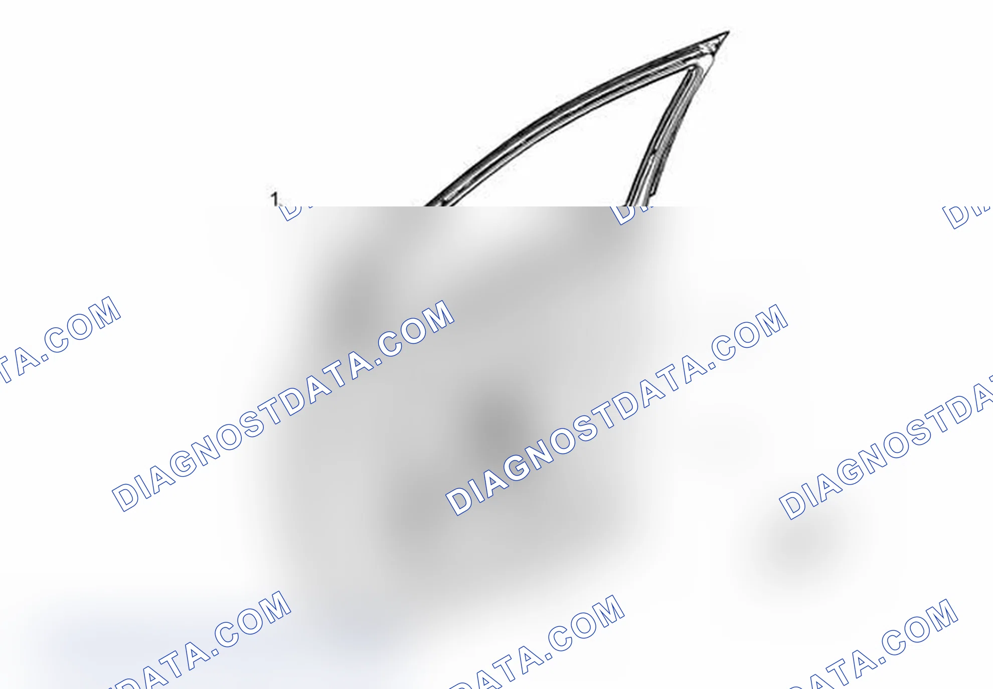 Scheme 57: Passenger Door Components (without panel)