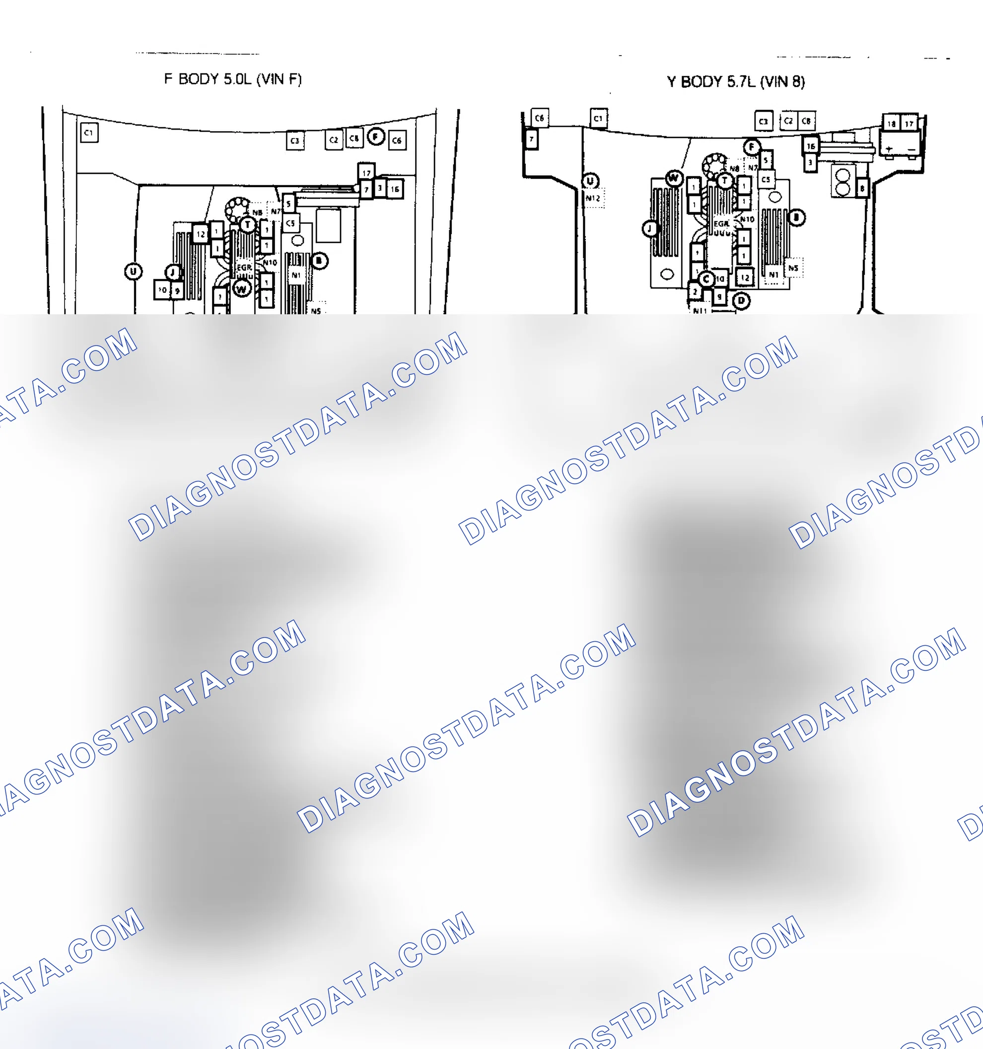 Scheme 344: PFI Component Location (5.0L & 5.7L)