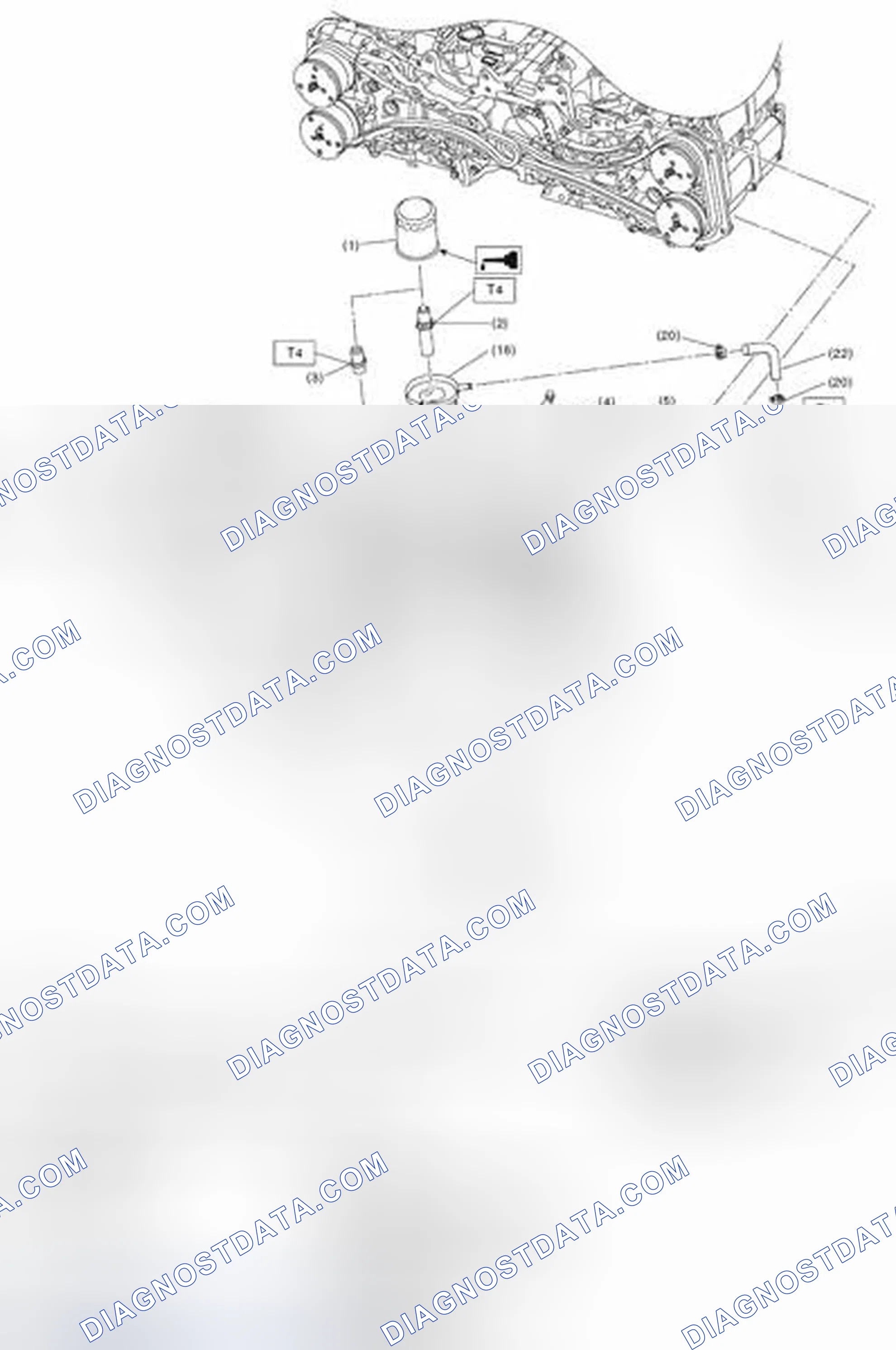 Scheme 75: OIL FILTER AND OIL LEVEL GAUGE