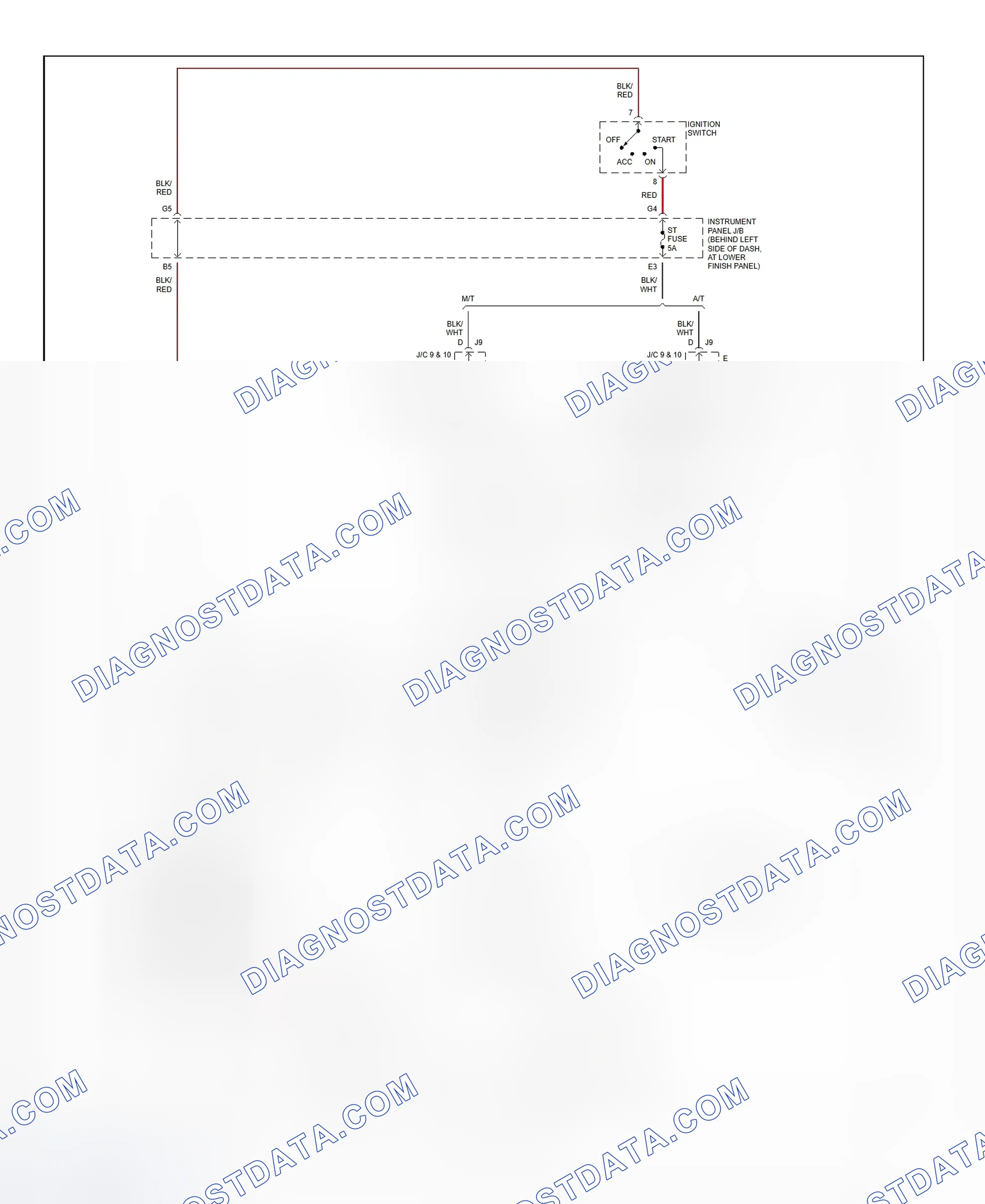 Fig. 21: Starting System Wiring Diagram (Corolla)