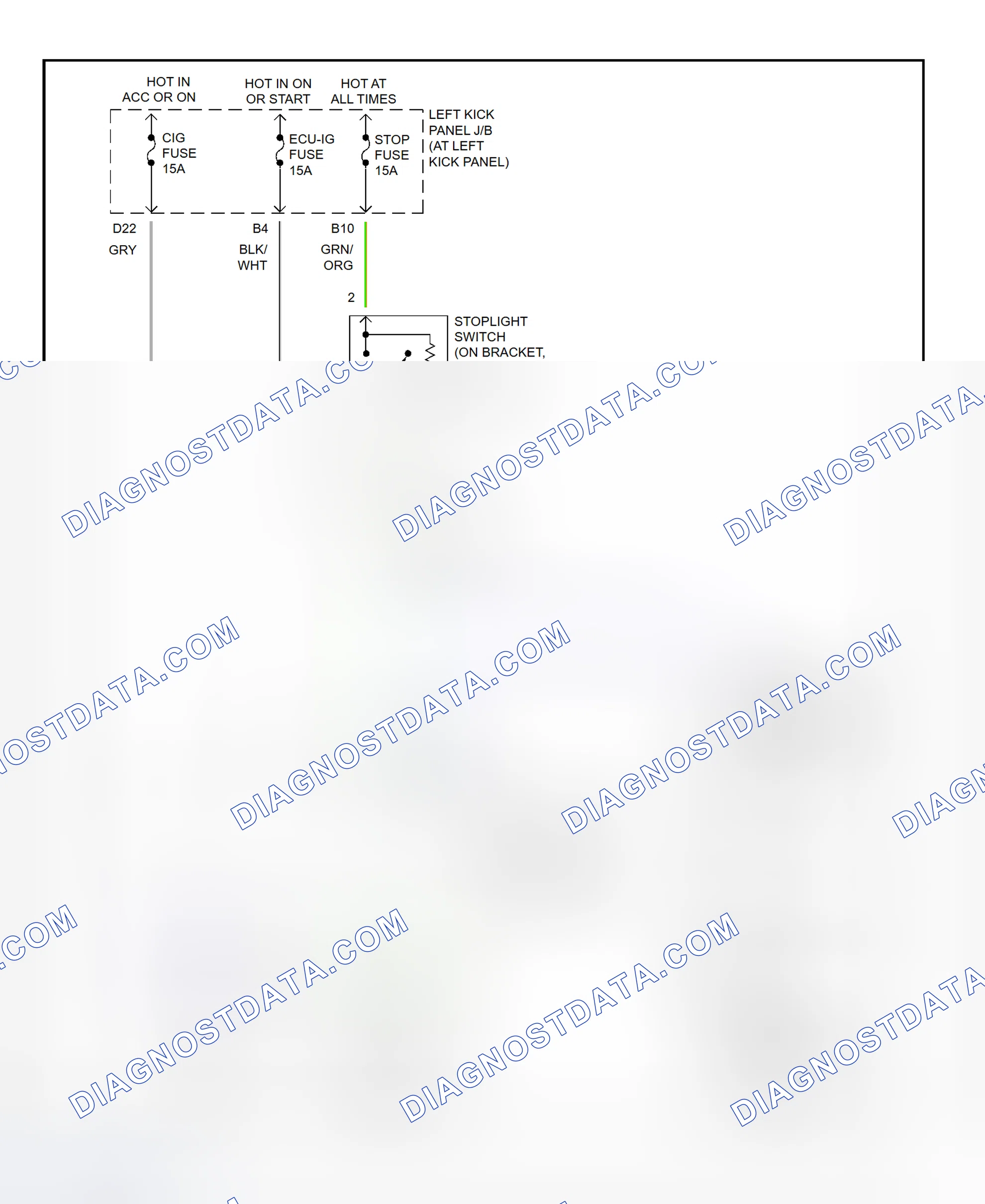 Scheme 324: Shift Interlock System Wiring Diagram (2002 - Toyota Land Cruiser)