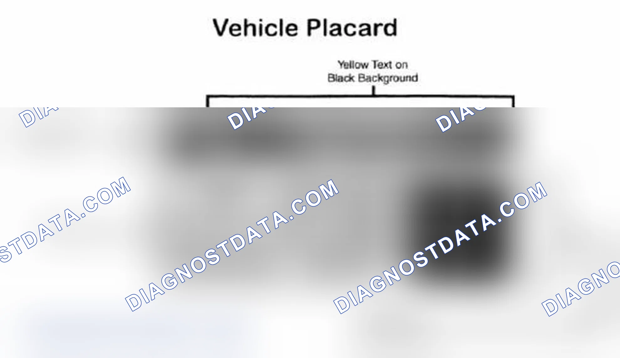 Scheme 28: Vehicle Tire Placard - Typical