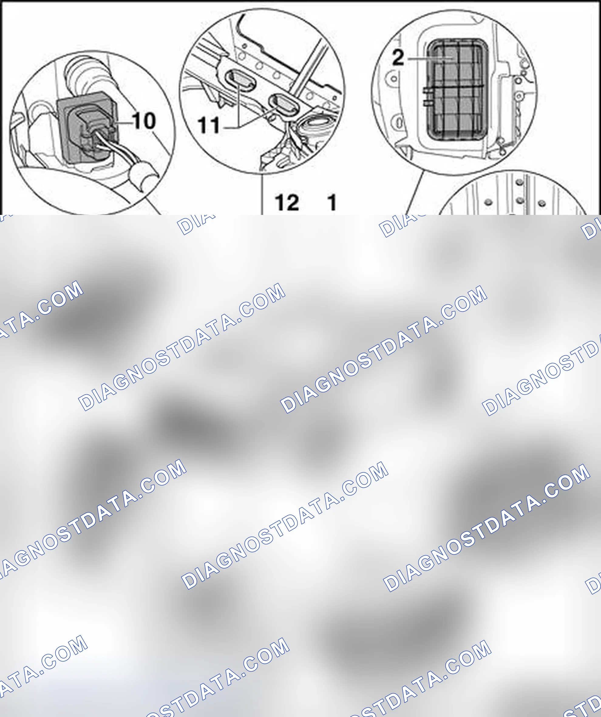 Scheme 30: Components not located in passenger compartment