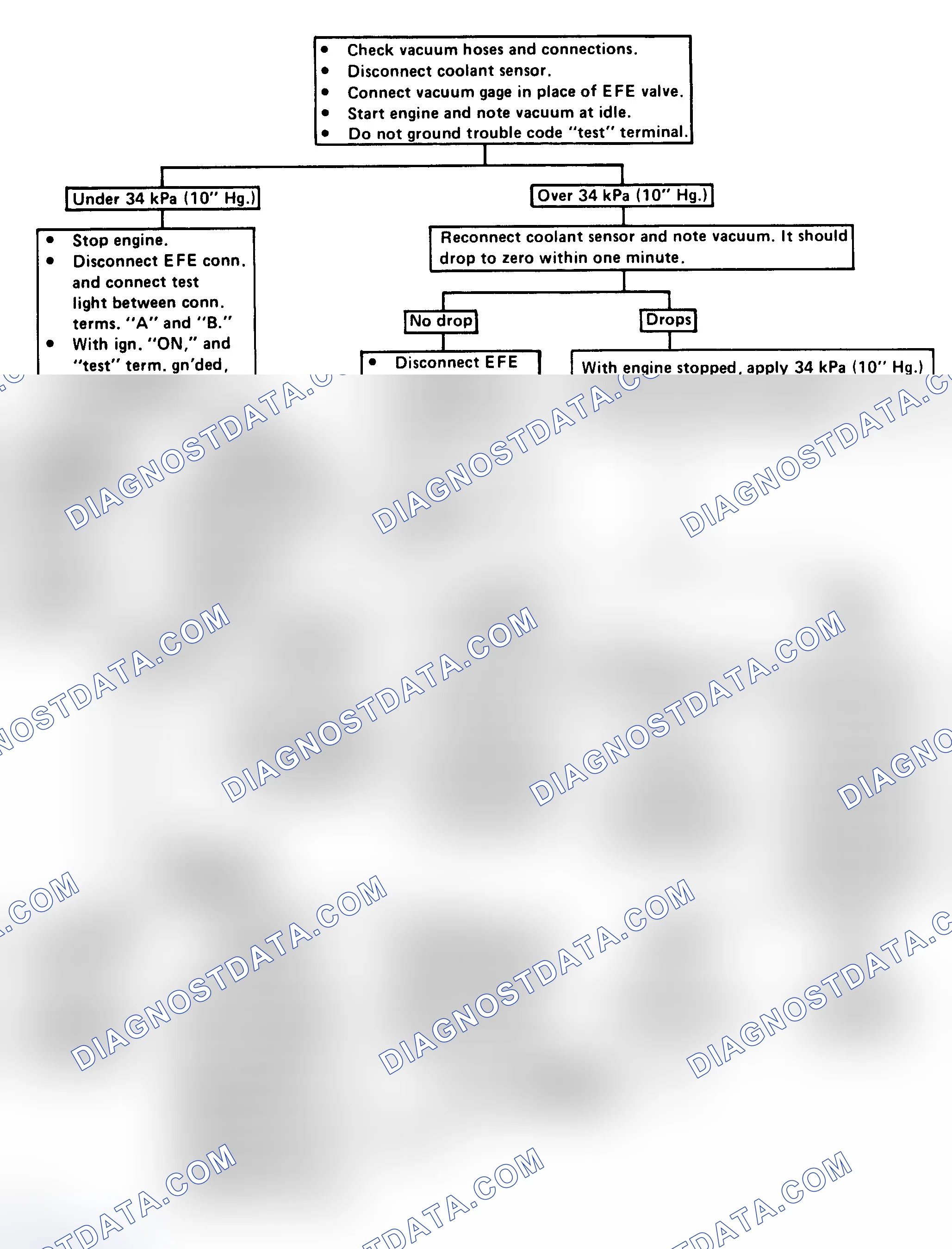 Scheme 115: Flow Chart - EFE (Vacuum Servo) Check