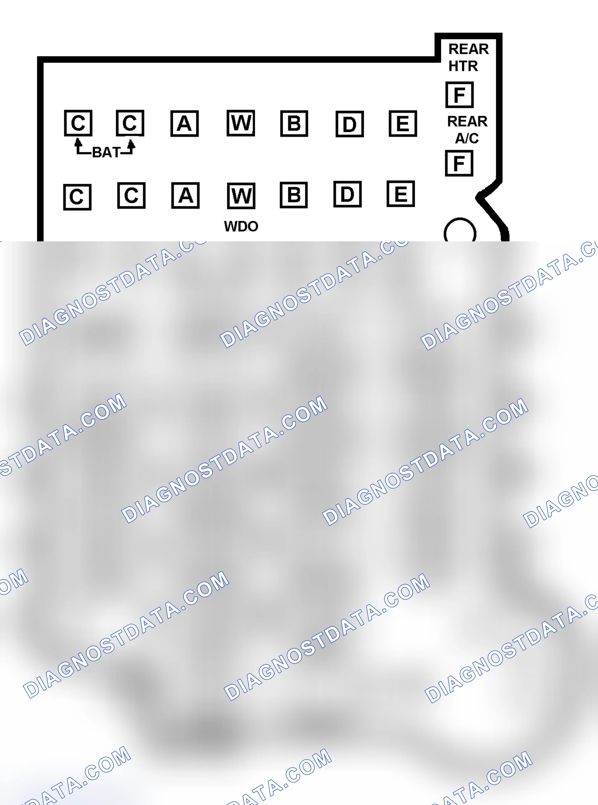 Scheme 10: FUSE PANEL IDENTIFICATION (1988-91 "R" & "V" SERIES)