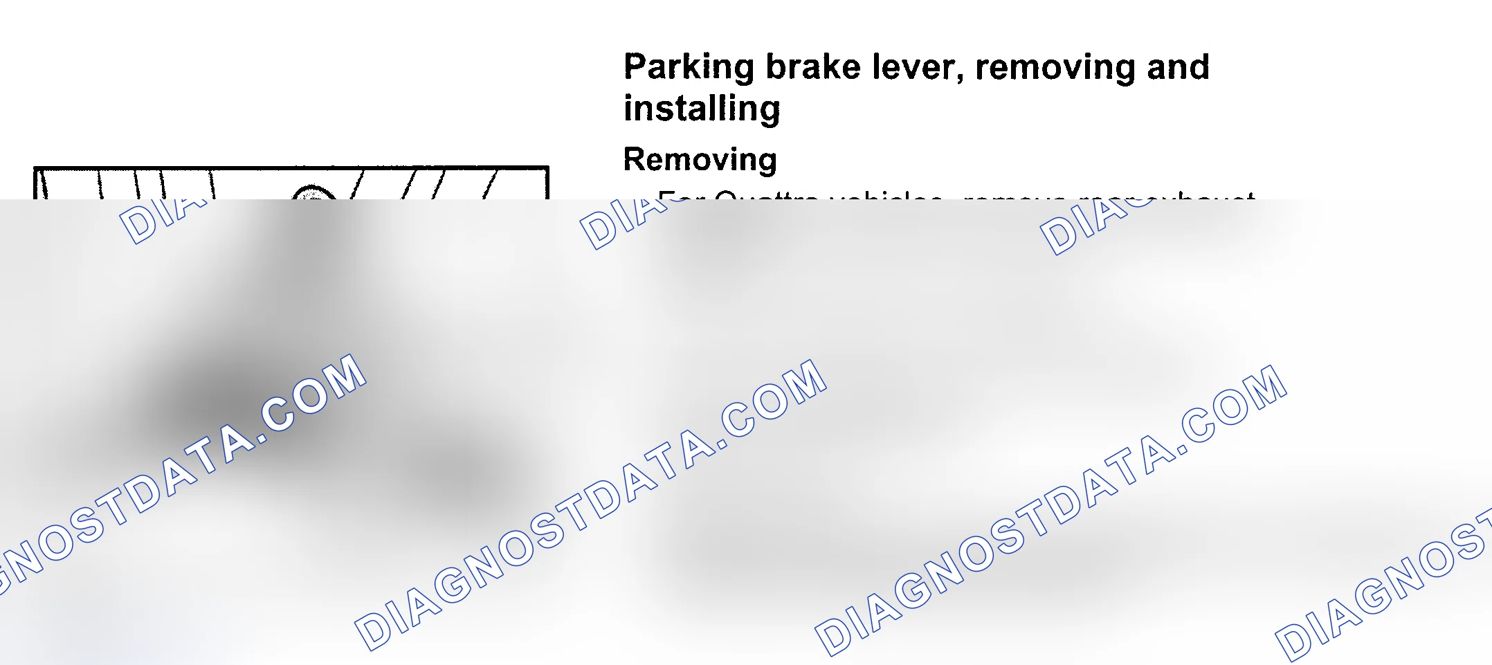Scheme 24: PARKING BRAKE LEVER
