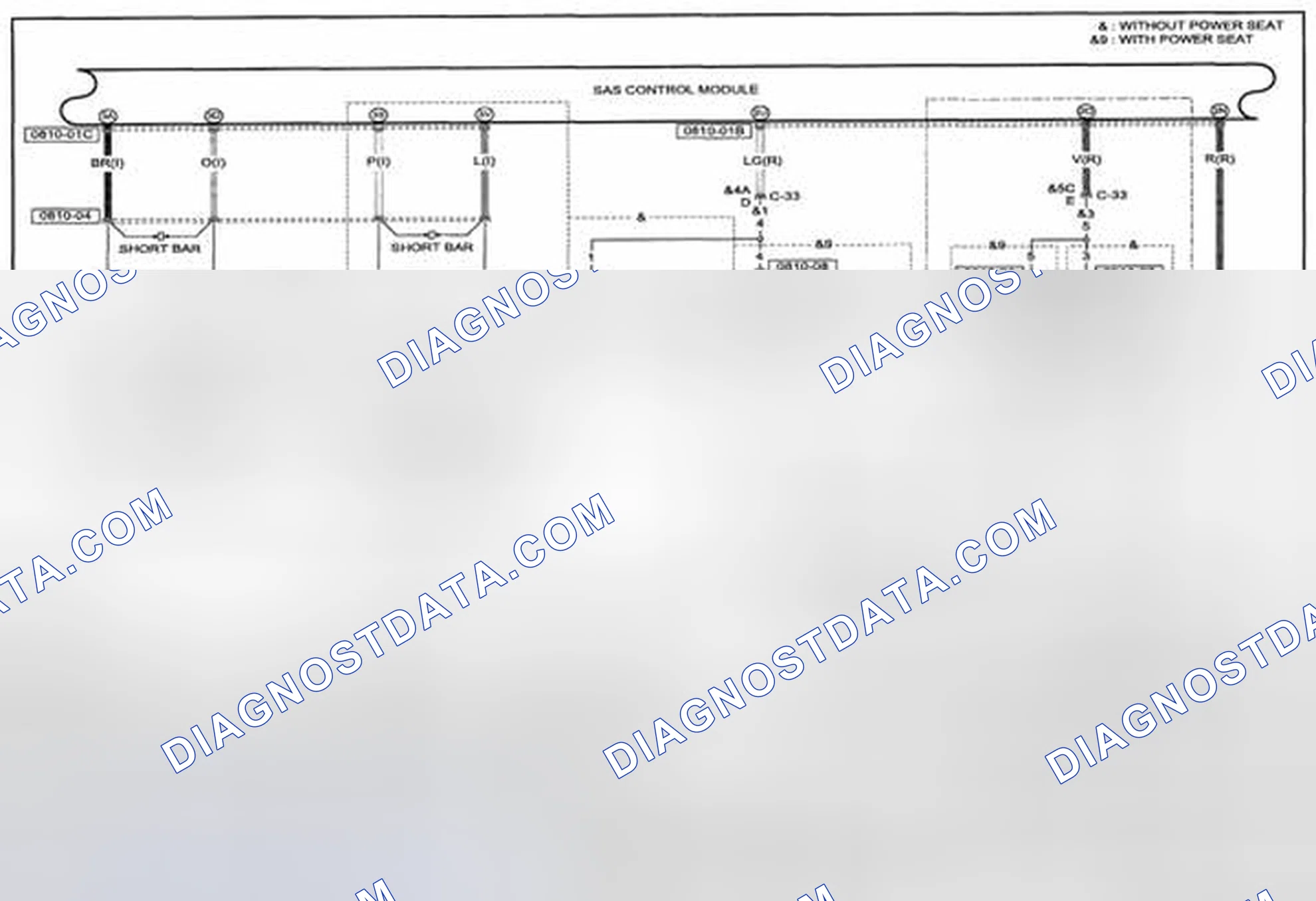 Scheme 220: Air Bag System (Includes Pre-Tensioner Seat Belt Information) Wiring Diagram - 0810-B (1 Of 2)