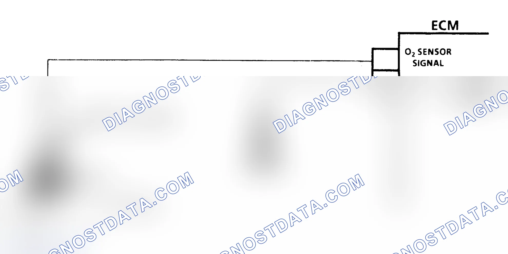 Scheme 24: Code 13 Schematic (Except 4.3L Turbo) Open Oxygen Sensor Circuit