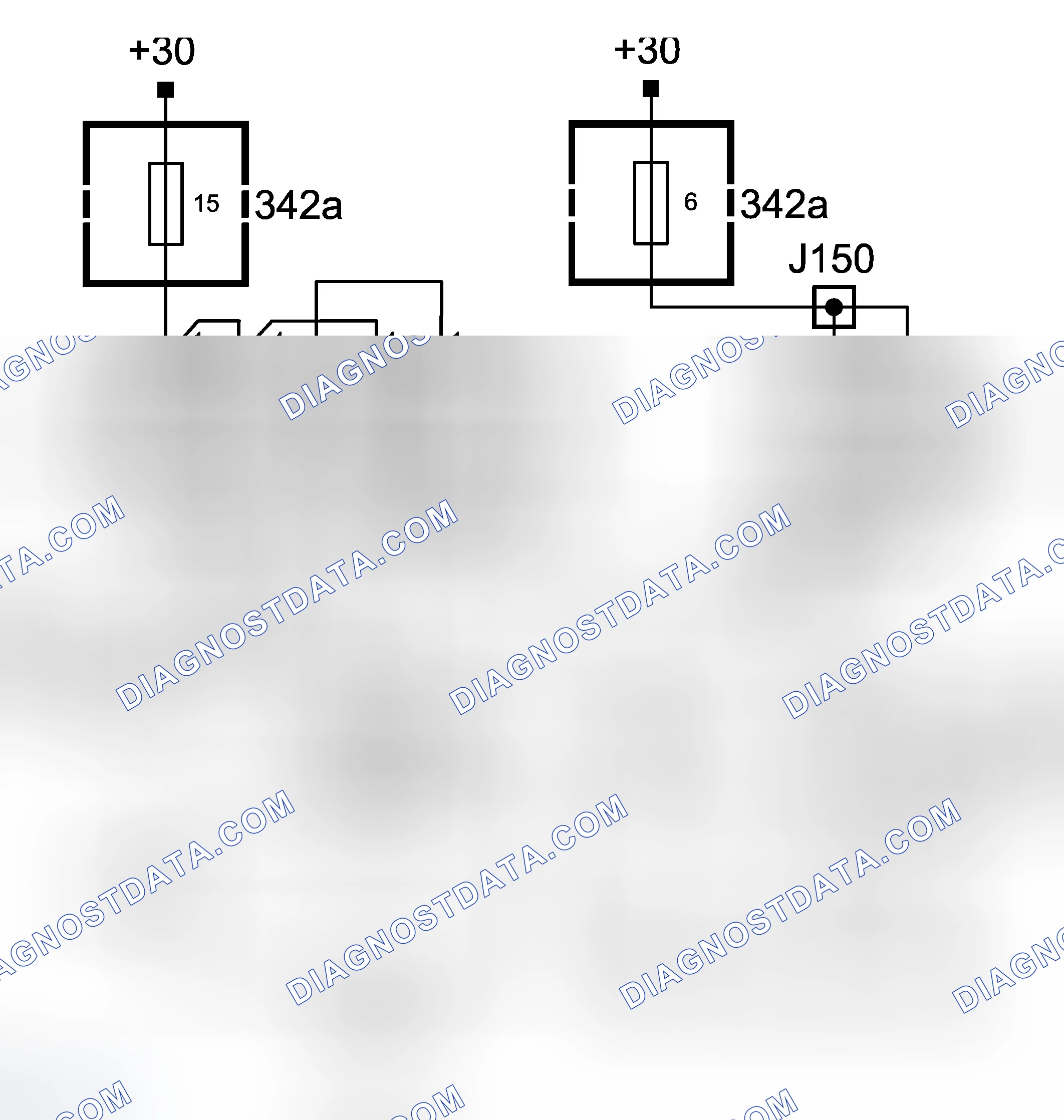 Scheme 152: Operation, Two Radiator Fans (Cars With A/C)
