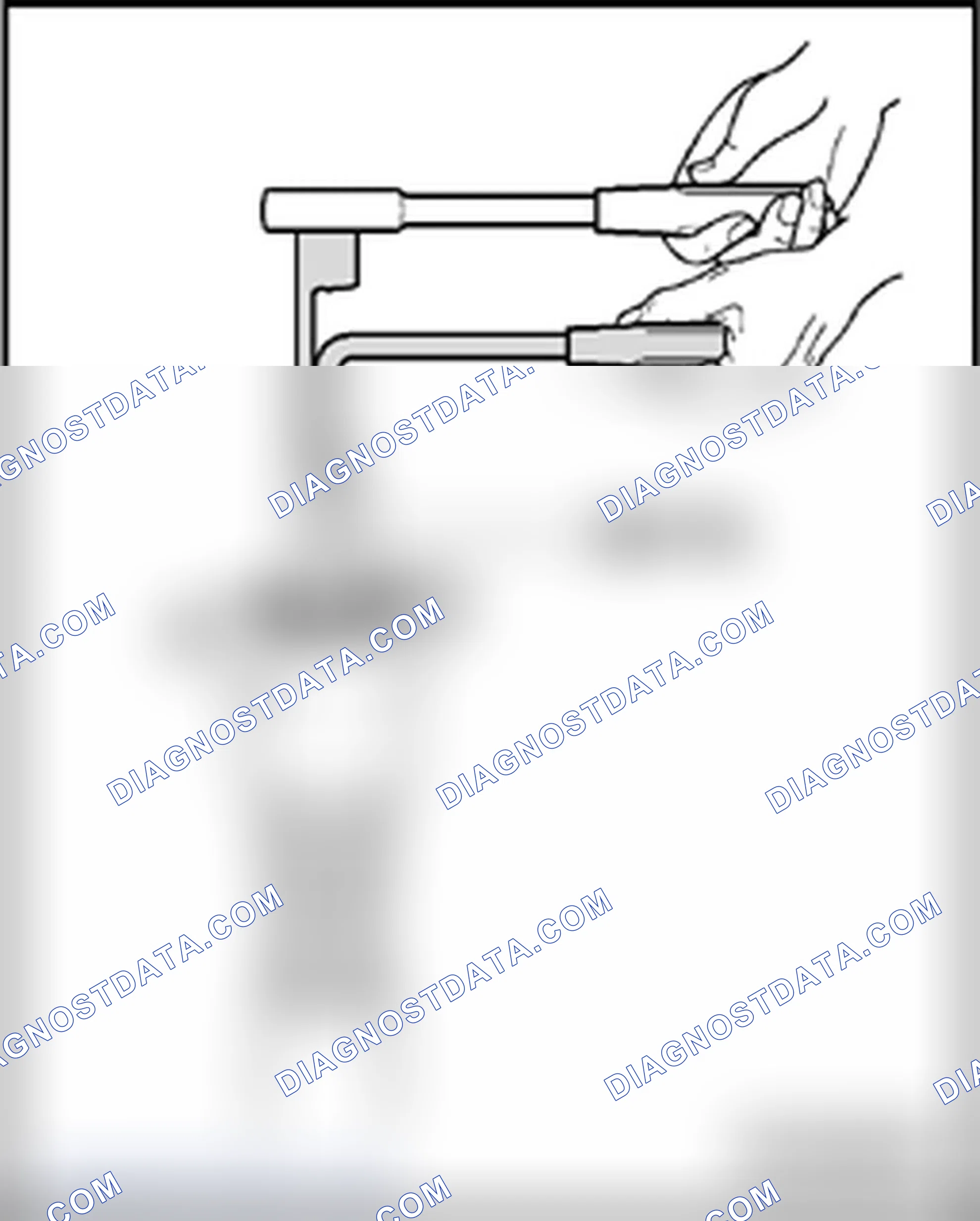 Scheme 189: Loosening and tightening bolted connection for strut mount