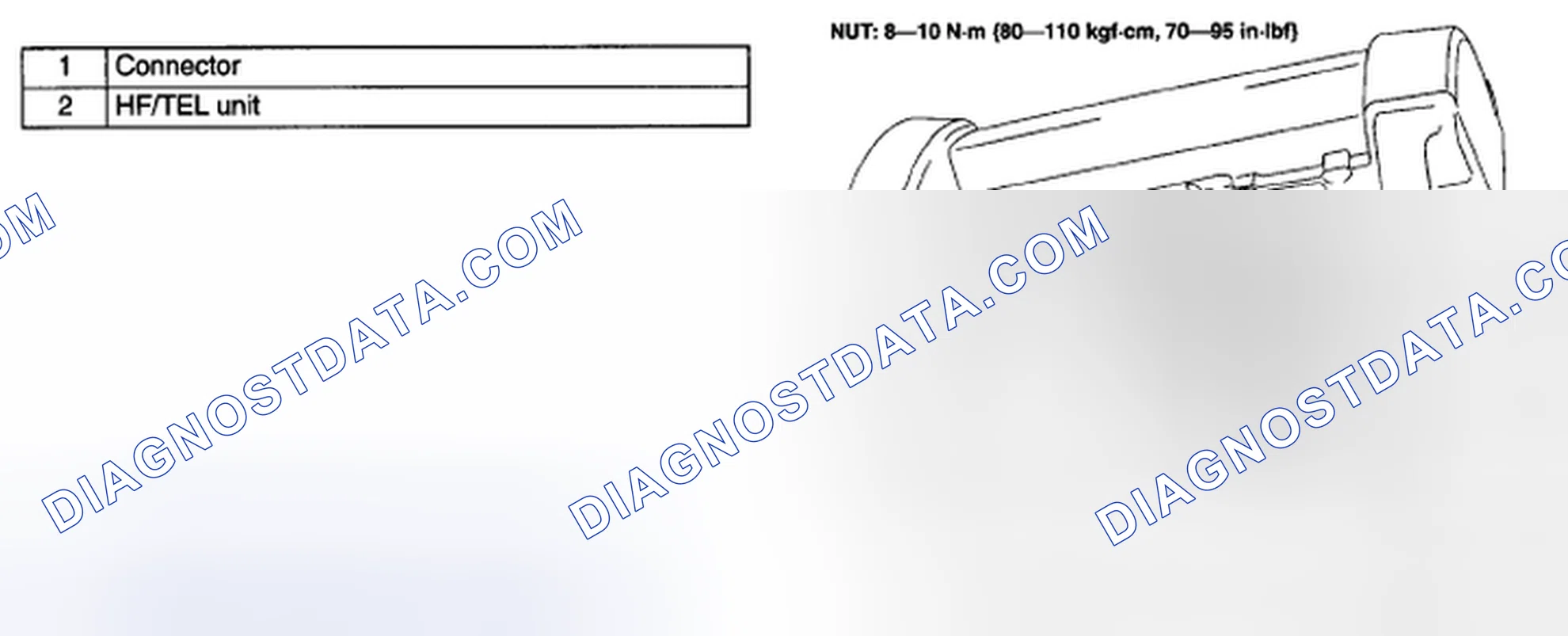 Scheme 29: HANDS-FREE TELEPHONE (HF/TEL) UNIT REMOVAL/INSTALLATION