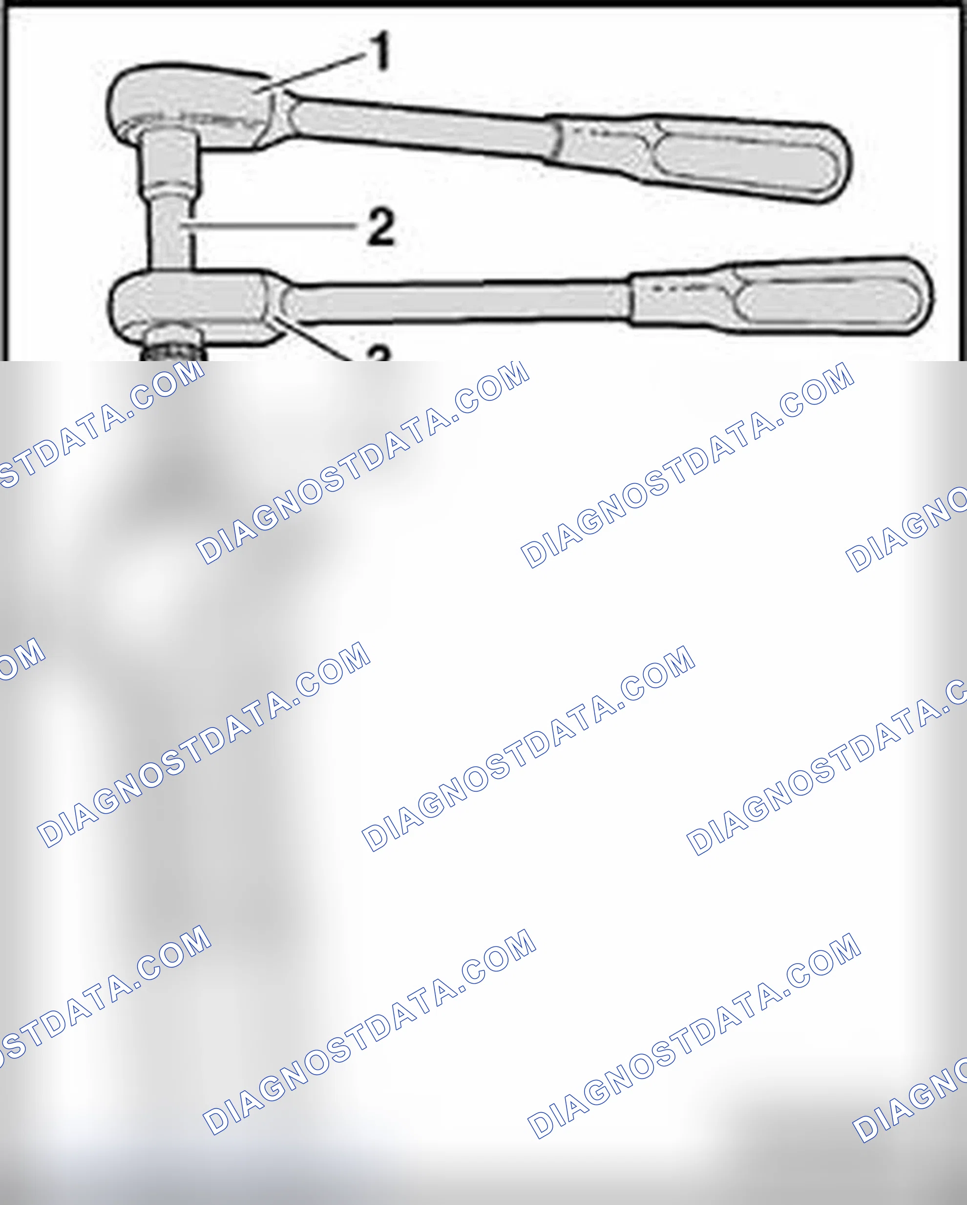 Scheme 1008: Removing hex nut from shock absorber
