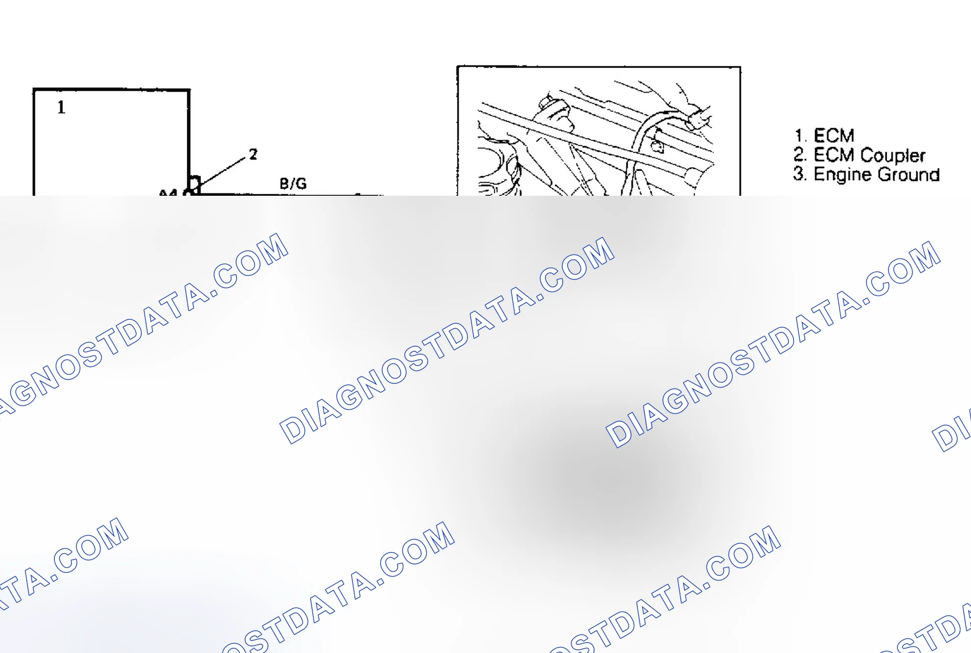 Scheme 93: Code 53, Schematic - ECM Ground Circuit Check, Calif. Only