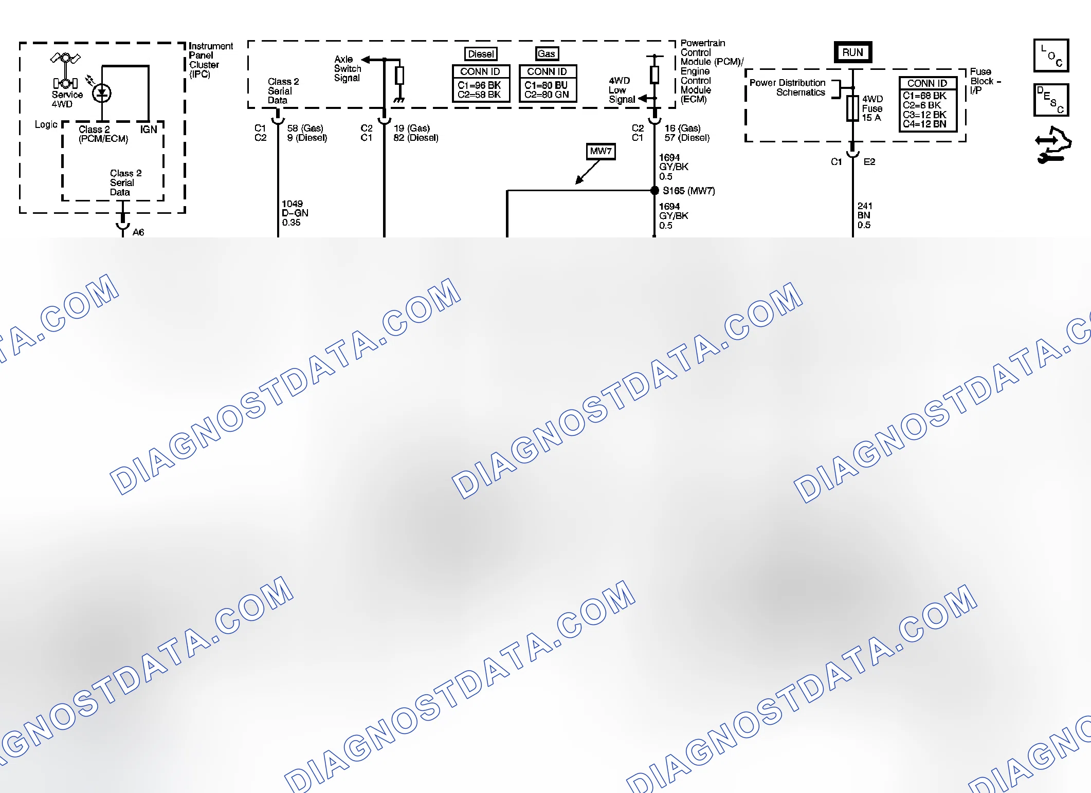 Scheme 88: Transfer Case Control Schematics