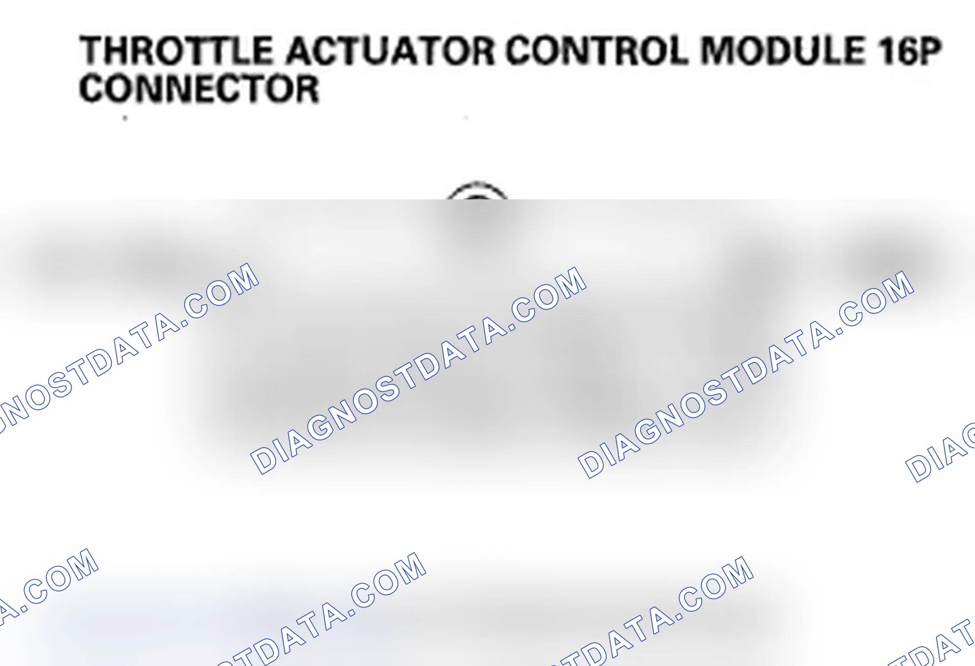 Scheme 35: DTC P2118: Throttle Actuator Current Range/ Performance Problem