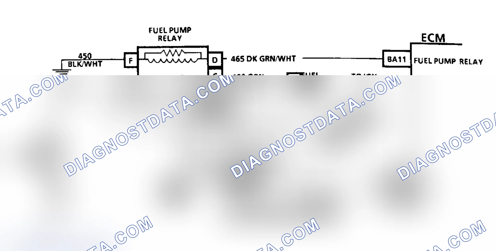 Scheme 454: Chart A5 Schematic, Fuel System Elect. Test (3.3L "A" Body)