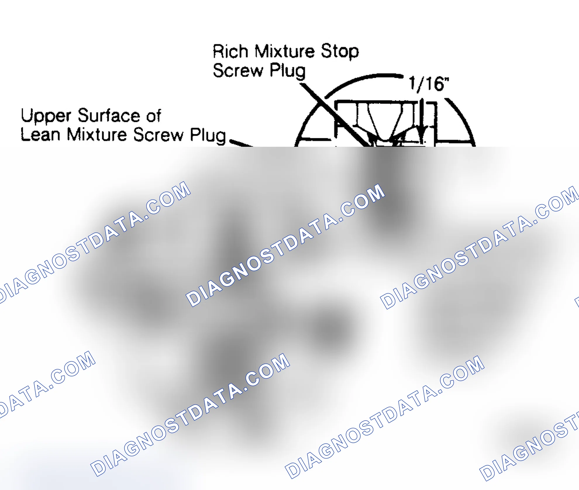 Scheme 10: Installing Lean Mixture Screw Plug & Rich Mixture Stop Screw Plug Plugs seal settings and prevent loss of fuel vapor.