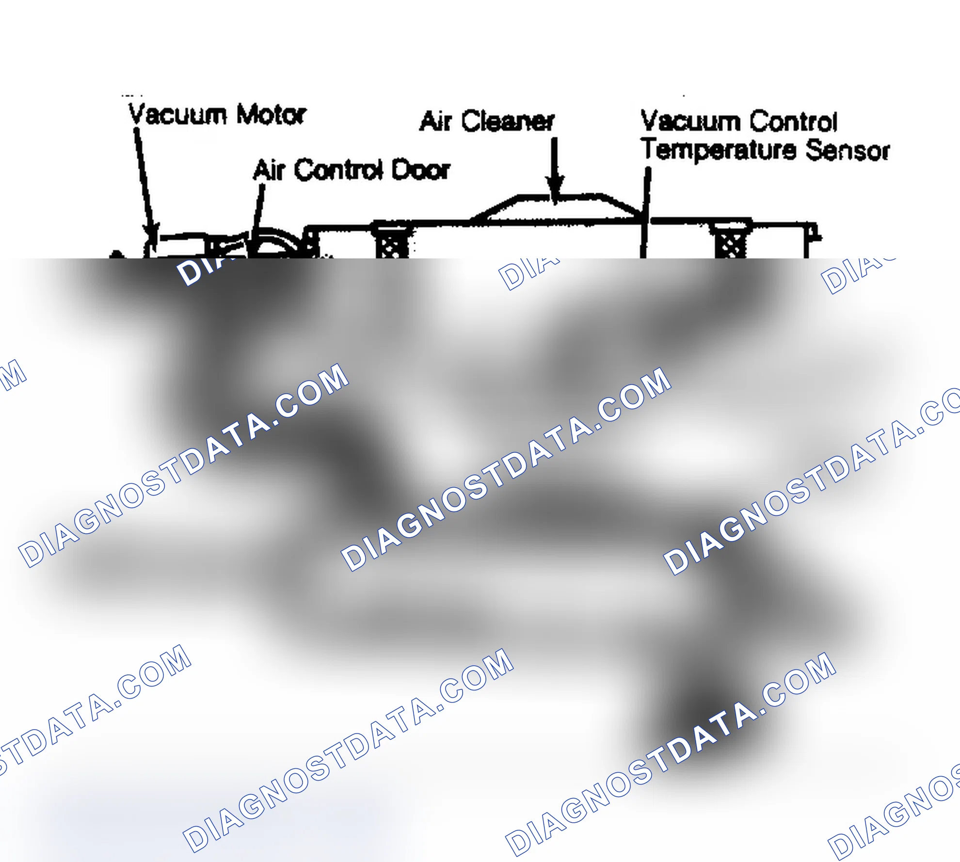 Scheme 258: Thermostatic Air Cleaner Assembly Showing Air Flow into Carburetor