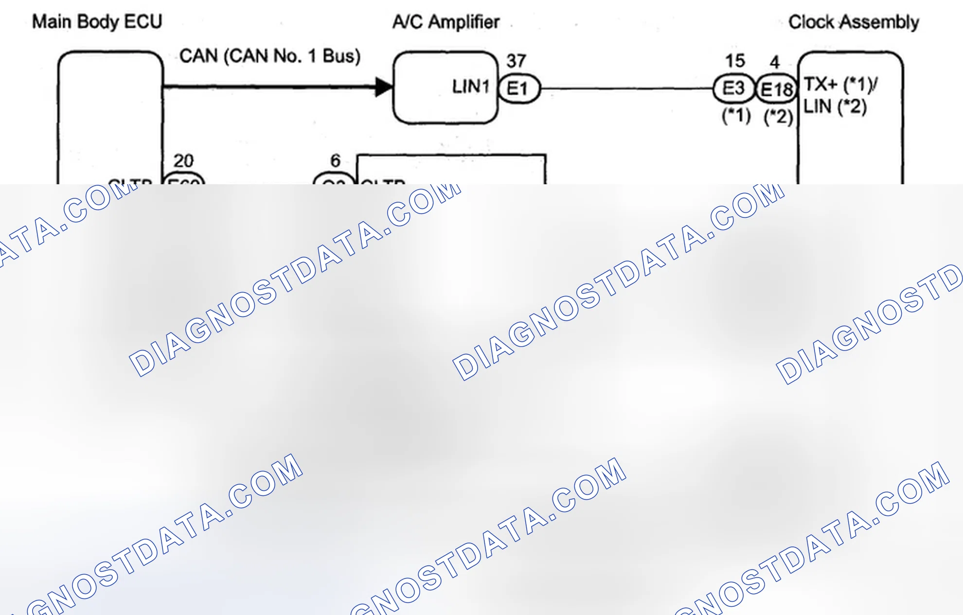 Scheme 162: Clock Display Circuit - Wiring Diagram