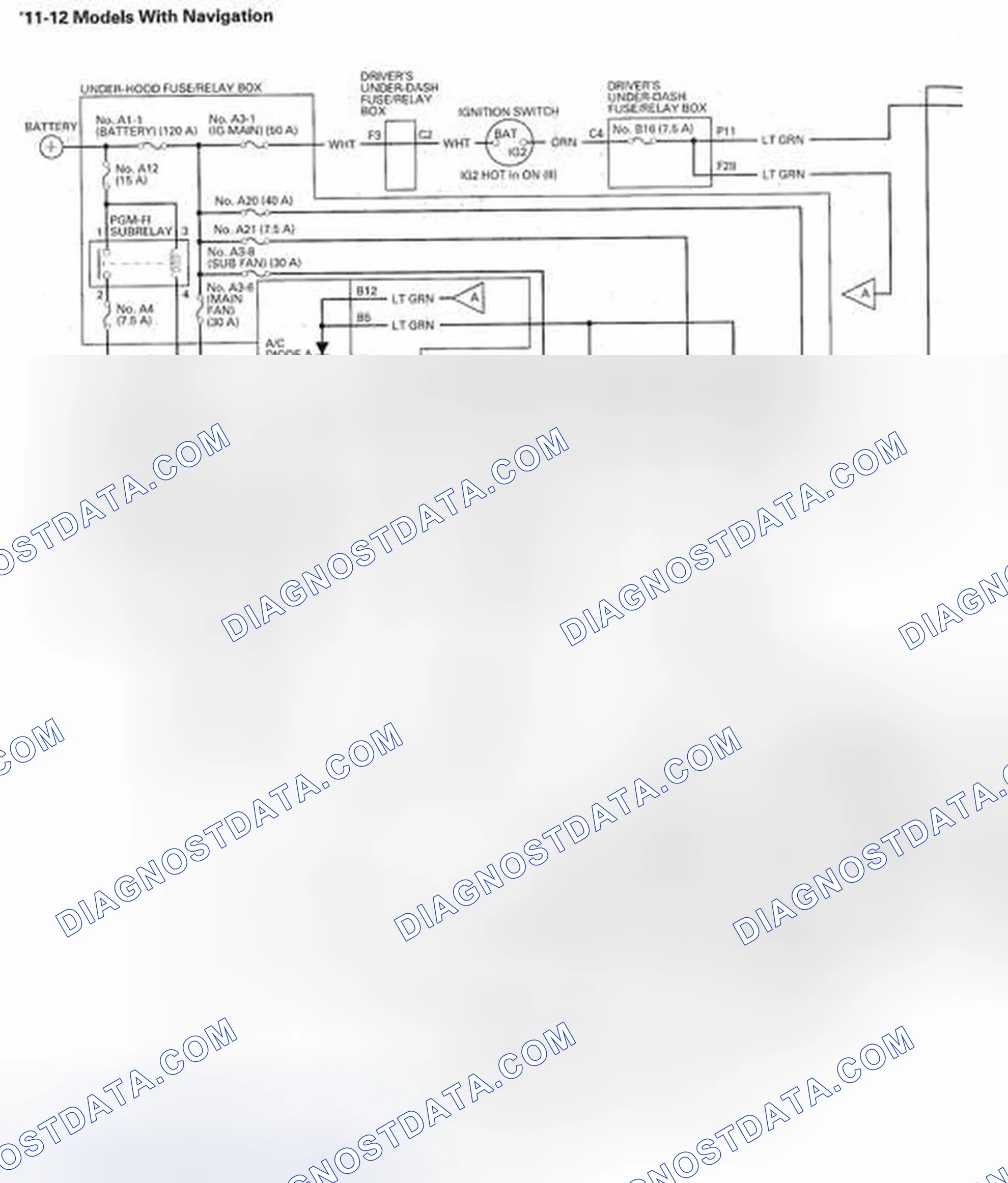 Scheme 137: With Navigation System ('11-12 Models)