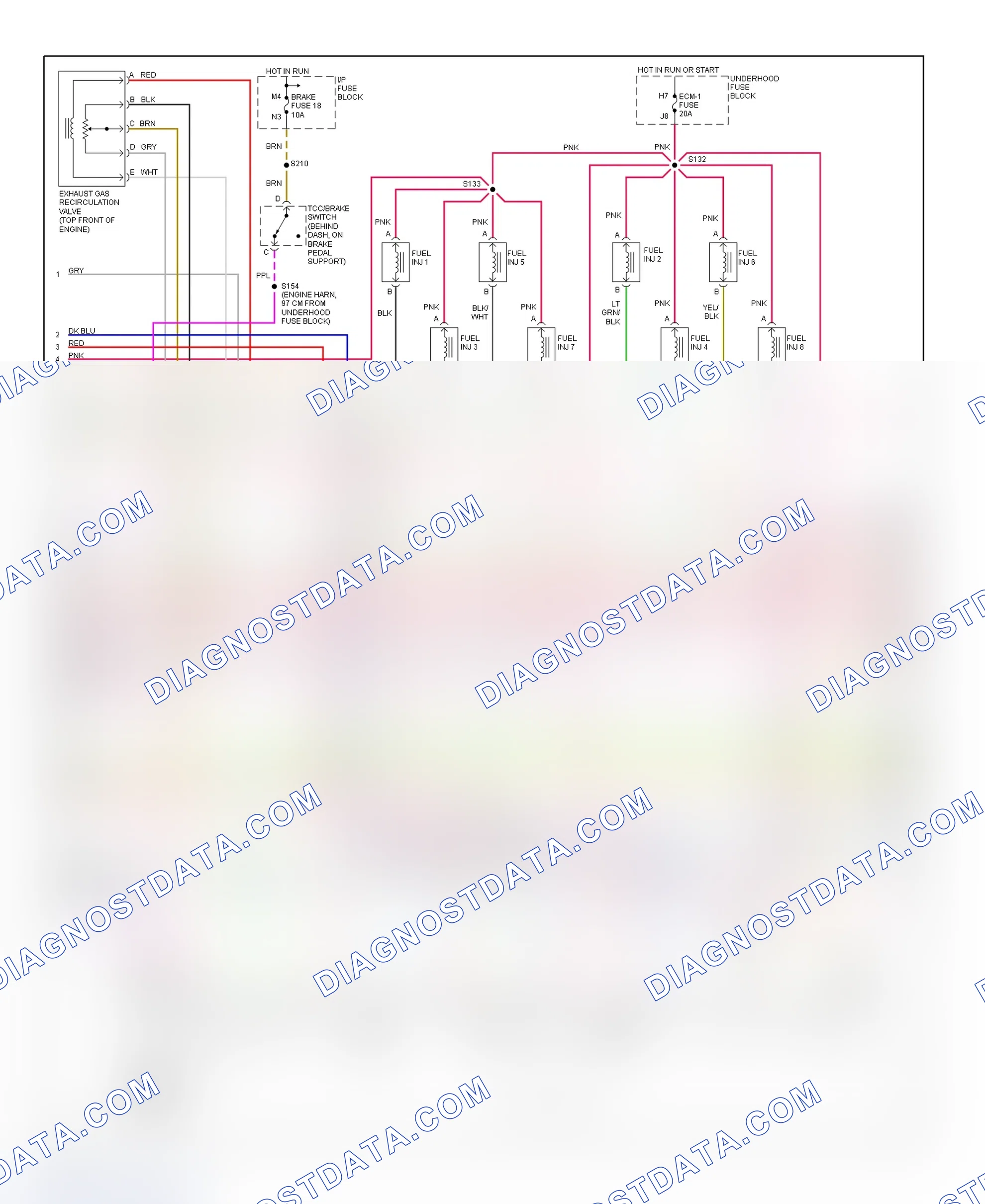 Scheme 124: PCM Wiring Diagram (Chevy Express & Savana - 5.0L & 5.7L Gasoline - 2 Of 4)