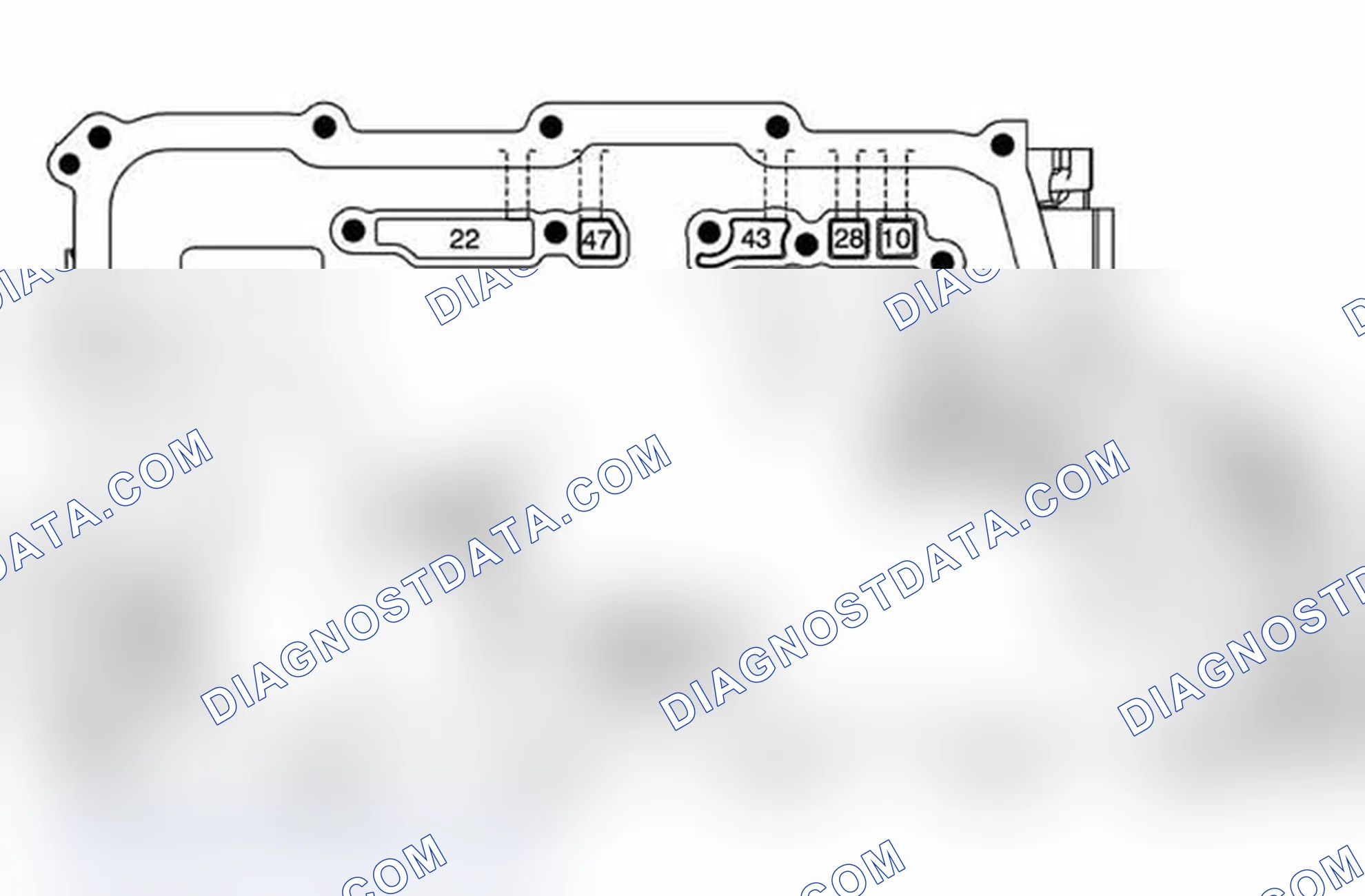 Scheme 28: A/Trans Case Assembly- Control Valve Body Side